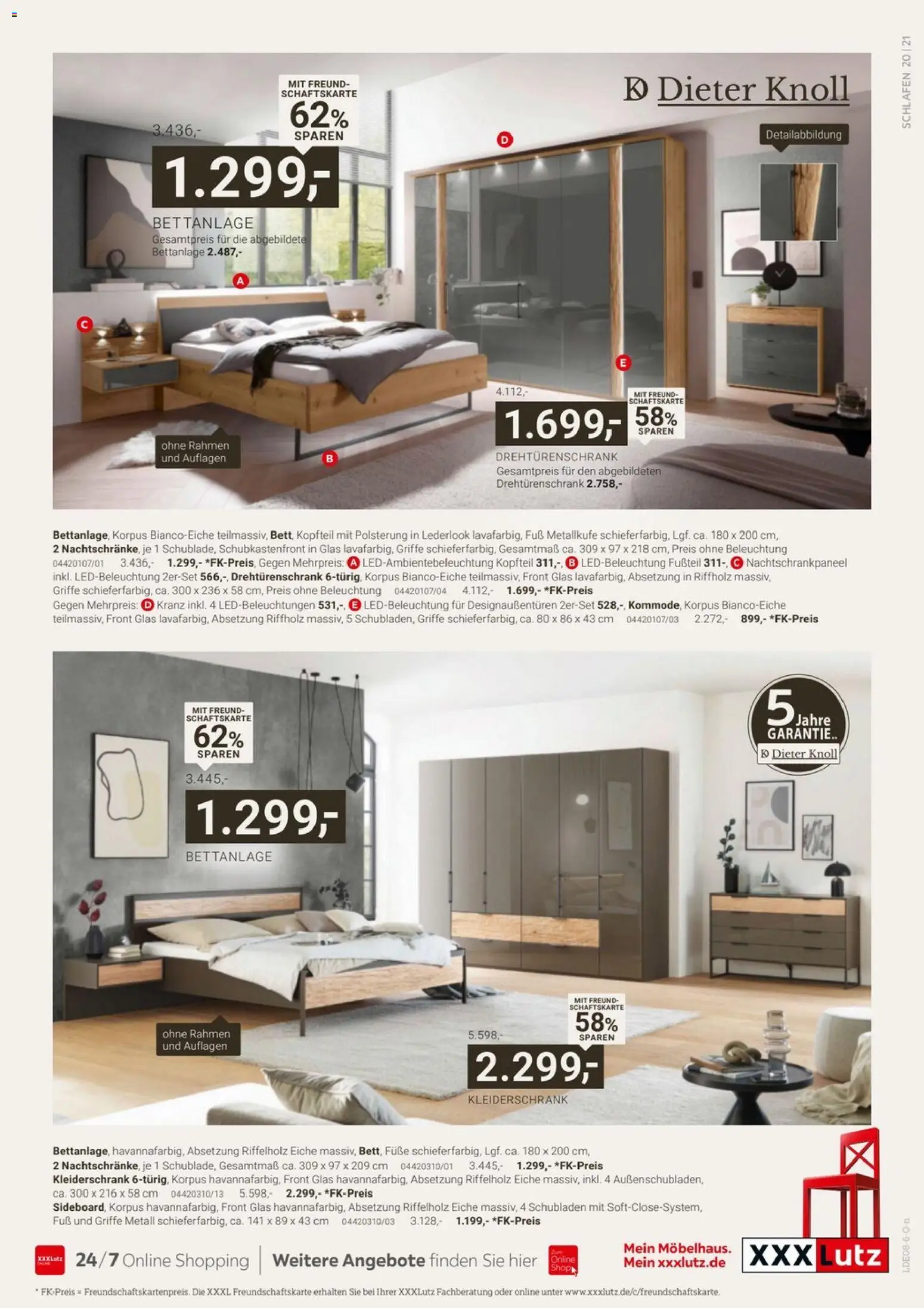 XXXLutz Dieter Knoll Spezial – gültig ab 01.08.2026 | Seite: 21 | Produkte: Kleiderschrank, Drehtürenschrank