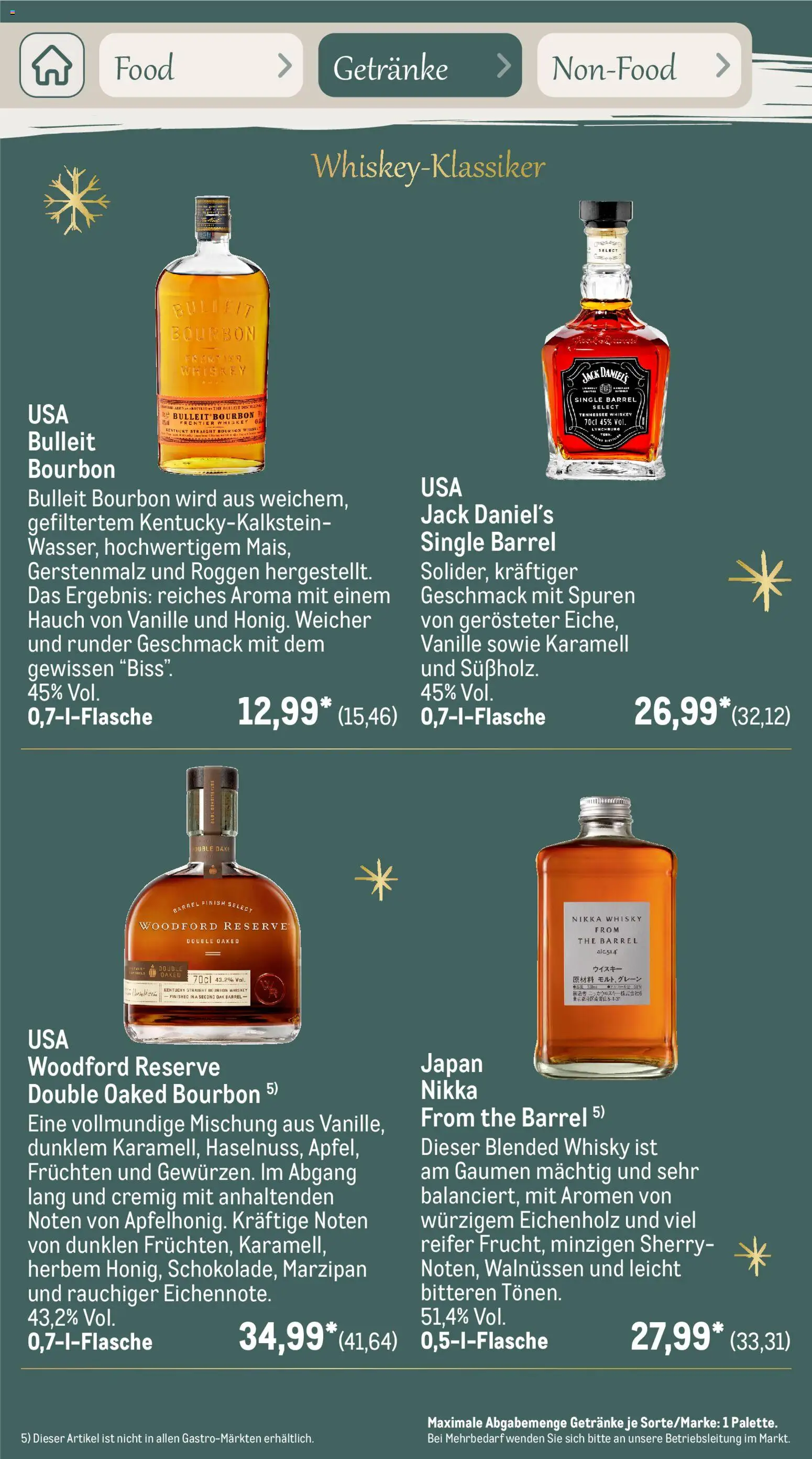 Metro Saisonkatalog Erfolgsrezept – gültig ab 01.10.2026 | Seite: 50 | Produkte: Whisky, Jack Daniel's, Finish, Whiskey