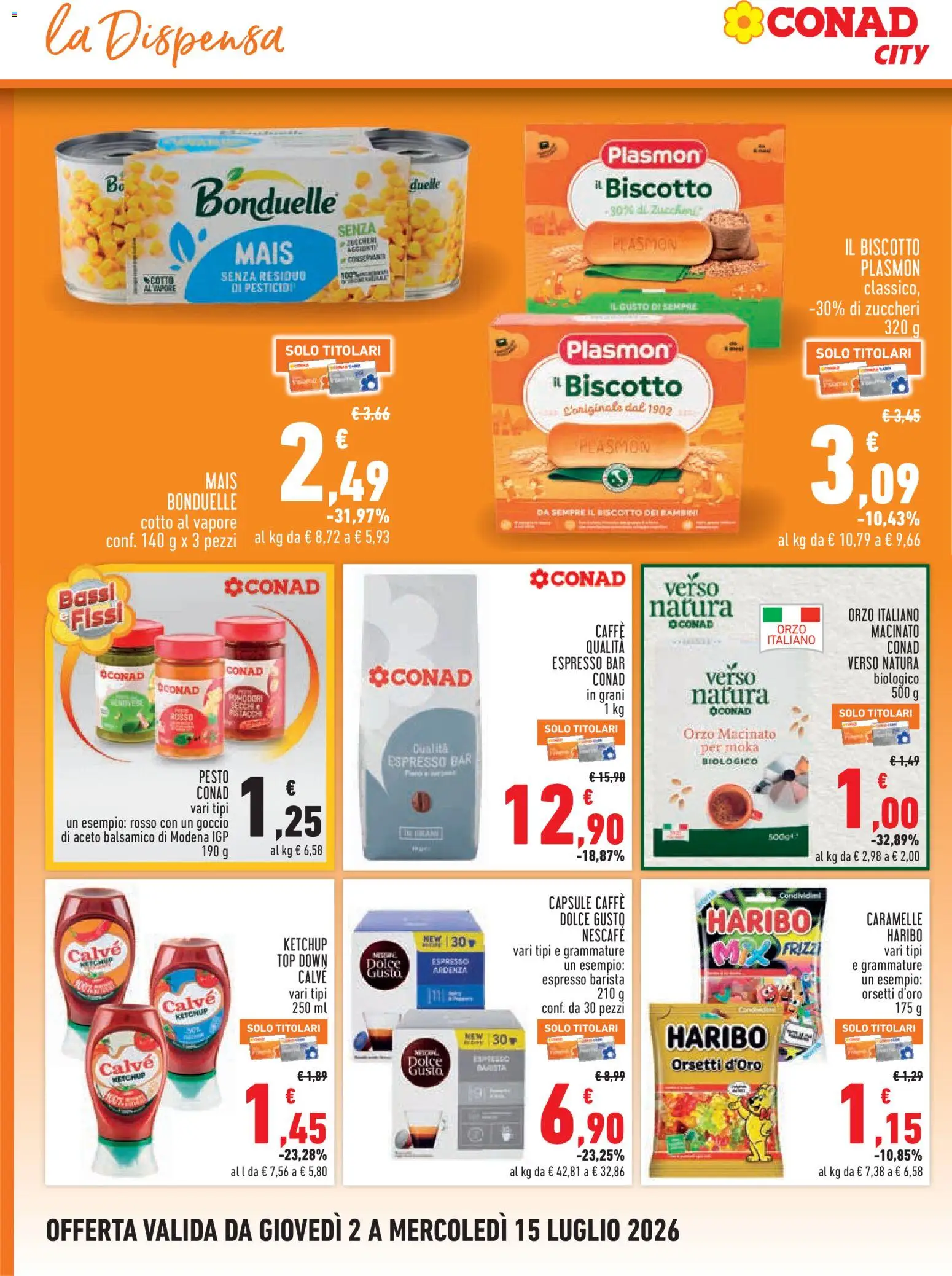 Volantino Conad del 02/07/2026 | Pagina: 12 | Prodotti: Caramelle, Top, Aceto, Macinato