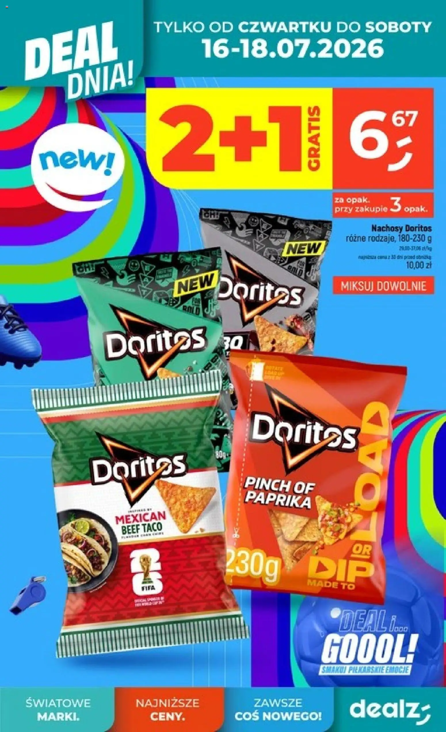 Dealz gazetka od 16.07.2026 | Strona: 28 | Produkty: Doritos