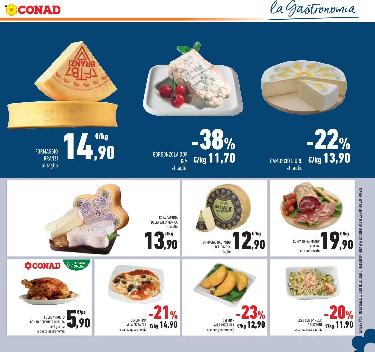 Volantino Conad del 09/09/2026 | Pagina: 33 | Prodotti: Taglio, Formaggio, Zucchine, Grappa
