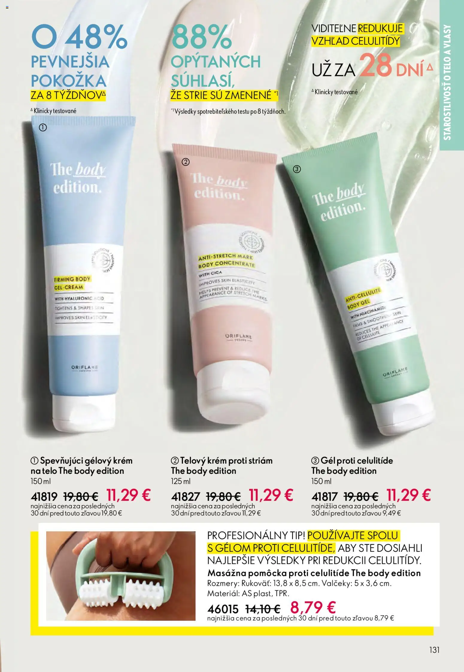 Nové Oriflame akcie – leták je platný od 15.04.2026 | Strana: 131 | Produkty: Telový krém, Krém