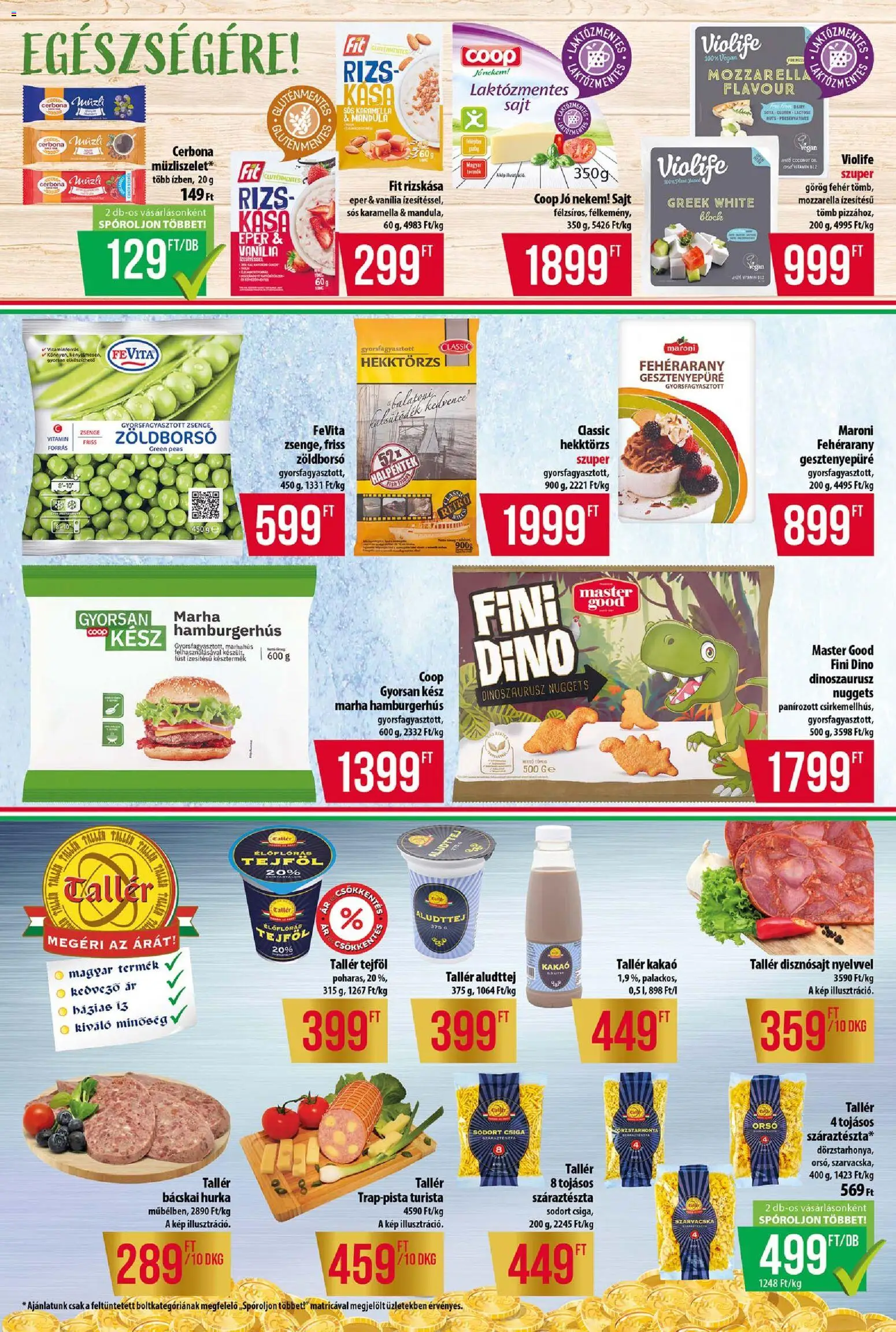 COOP akciós ujság - amely érvényes a következő dátumtól: 2026.09.24. | Oldal: 3 | Termékek: Aludttej, Sajt, Marhahús, Csiga