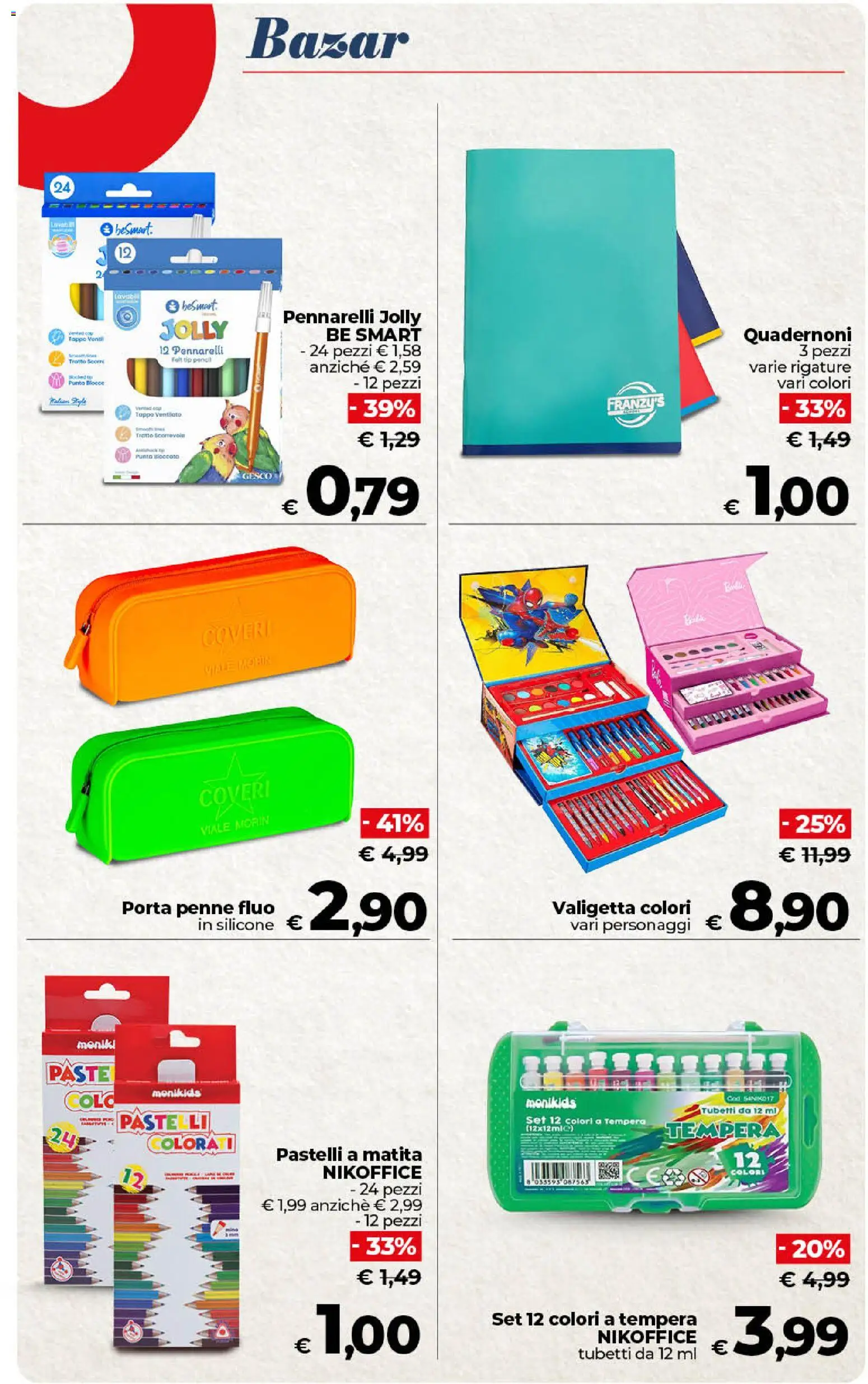 Volantino COOP del 01/09/2026 | Pagina: 46 | Prodotti: Porta, Pennarelli, Penne, Valigetta