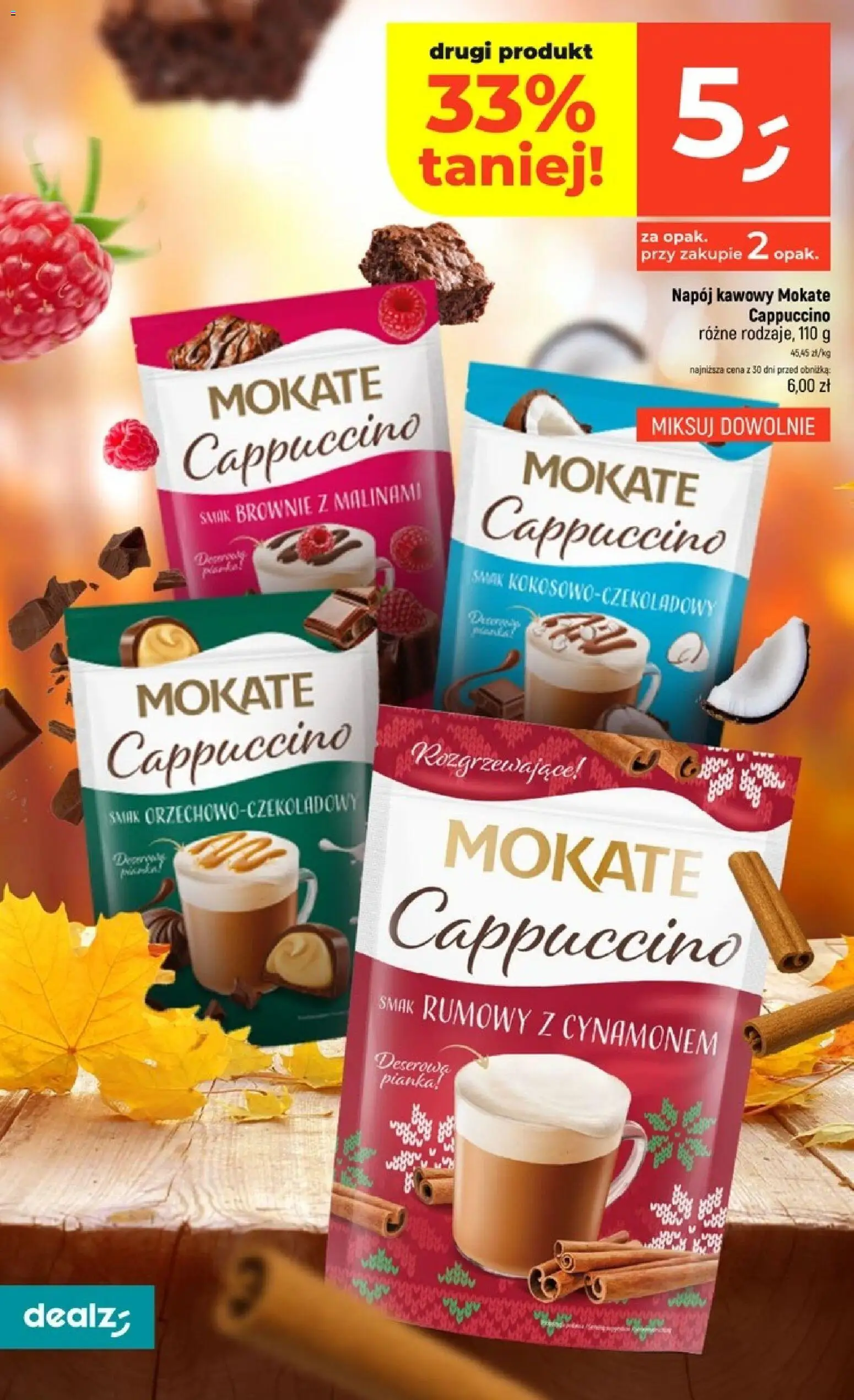 Dealz gazetka od 22.10.2026 | Strona: 22 | Produkty: Cappuccino, Napój kawowy, Brownie