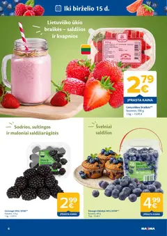 MAXIMA leidinys galioja nuo 09.06.2026 | Puslapis: 6 | Prekių: Šilauogės, Braškės