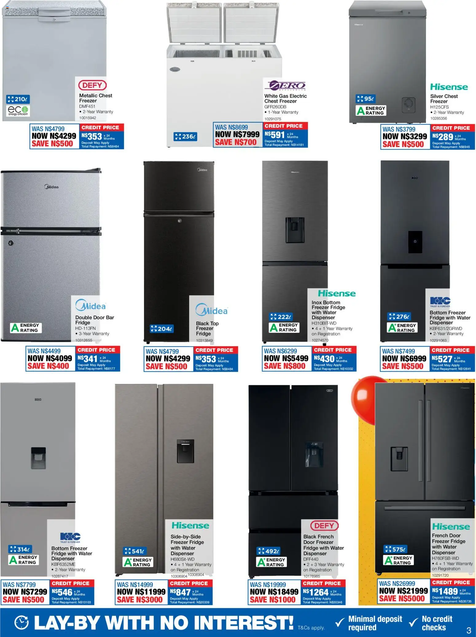 New OK Furniture catalogue – valid from 15.06.2026 | Page: 3 | Products: Freezer, Freezer fridge, Fridge, Water