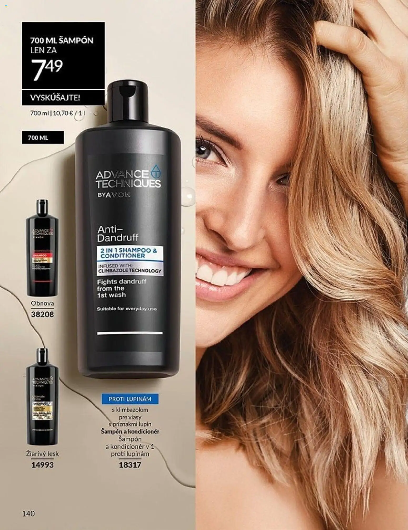 Nové Avon akcie – leták je platný od 01.06.2026 | Strana: 140 | Produkty: Šampón, Kondicionér