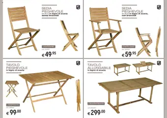 Anteprima del volantino Brico OK volantino Arredo Giardino valido a partire dal 05.03.2026 | Pagina: 24 | Prodotti: Braccioli, Tavolo, Sedia