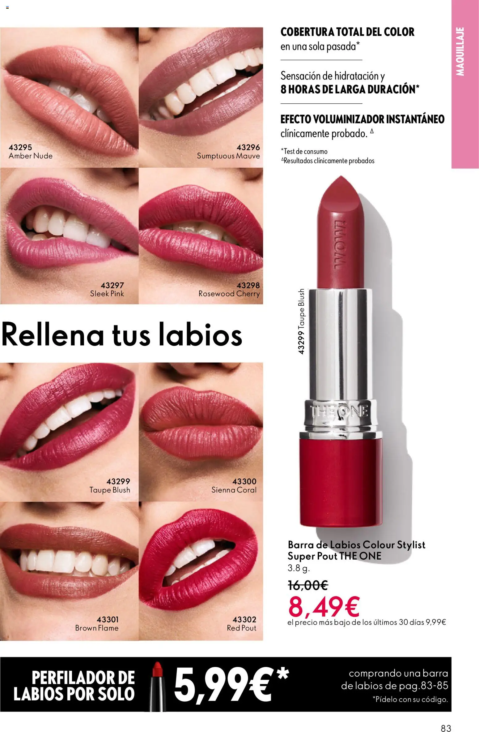 Oriflame - Catálogo Campaña 4 │ válido desde el 11.03.2026 | Página: 83 | Productos: Maquillaje, Barra de labios