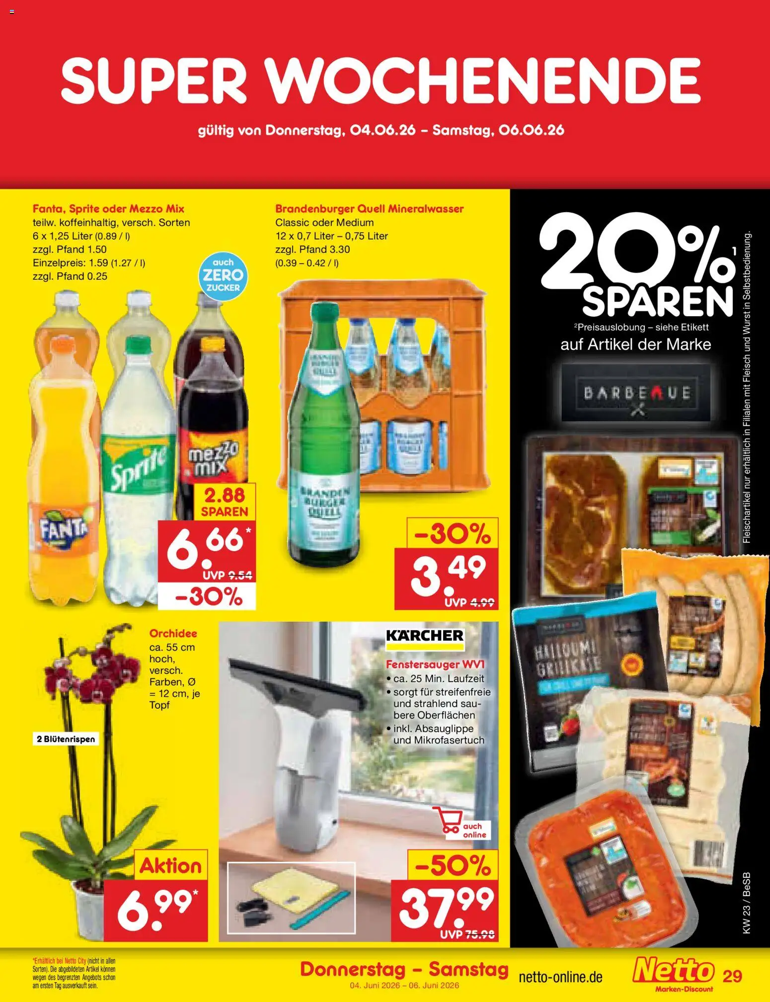 Netto Marken-Discount Prospekt – gültig ab 01.06.2026 | Seite: 43 | Produkte: Orchidee, Burger, Zucker, Wurst