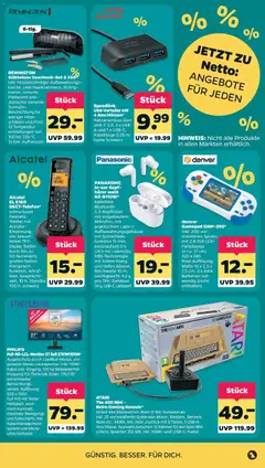 Netto Aktueller Prospekt ab 14.09.2026 gültig | Seite: 27 | Produkte: Kabel, Panasonic, Batterien, Glätteisen