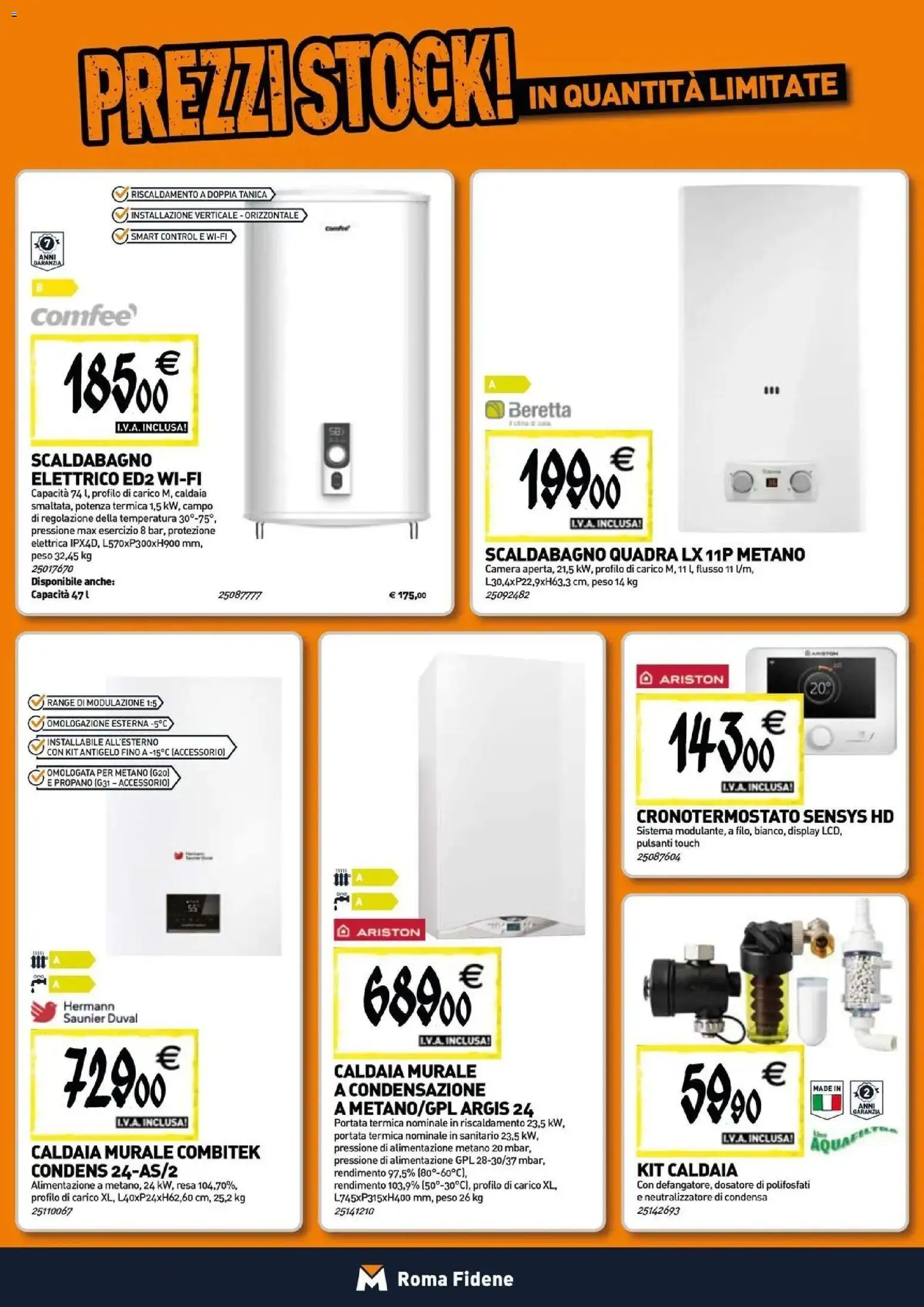 Volantino TECNOMAT del 29/10/2026 | Pagina: 7 | Prodotti: Scaldabagno, Caldaia, Tanica
