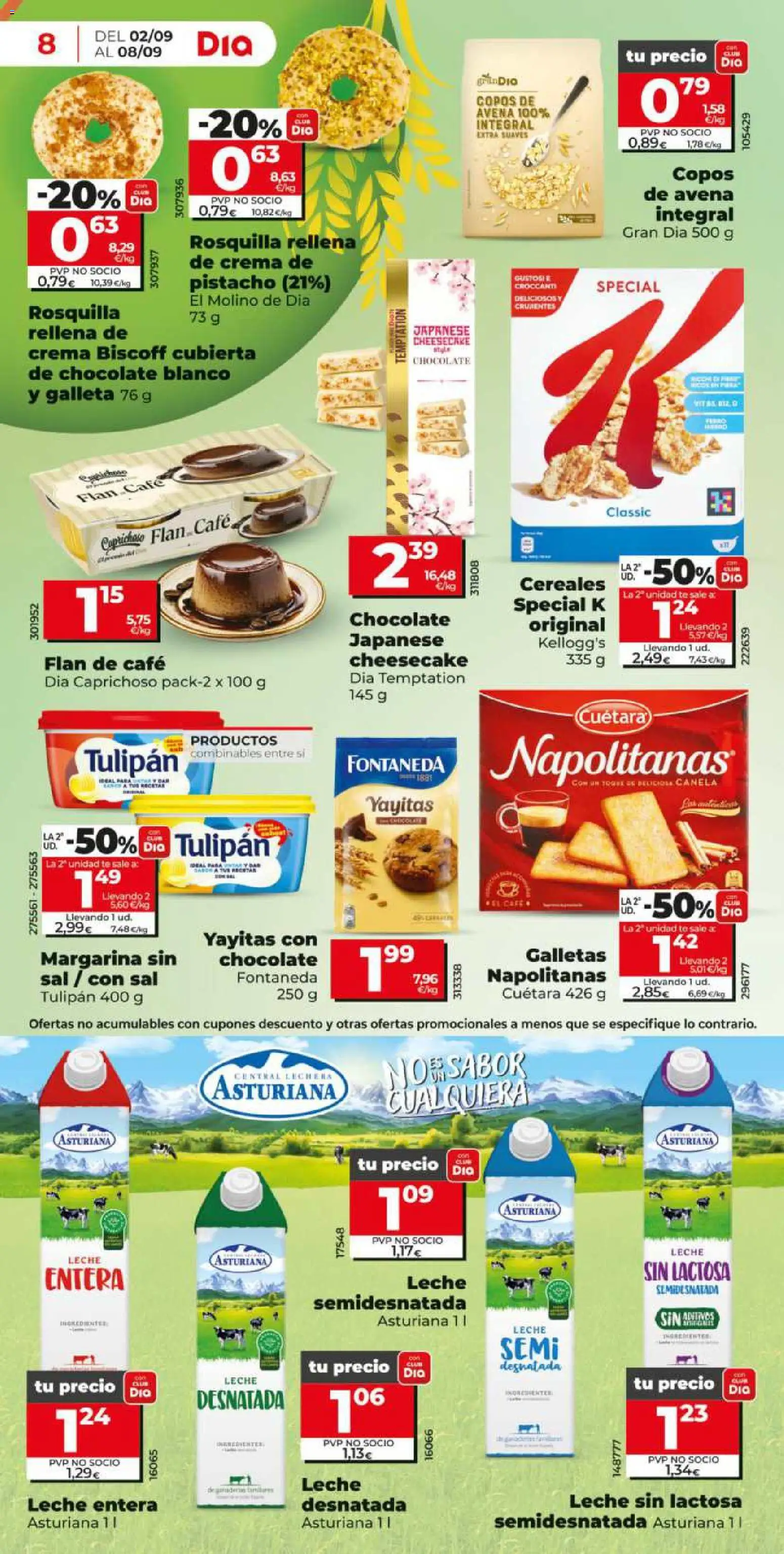 Dia - folleto │ válido desde el 02/09/2026 | Página: 8 | Productos: Ingredientes, Copos de avena, Crema, Copos