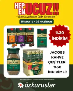 15.05.2026 tarihinden itibaren geçerli olan Özkuruşlar kataloğu önizlemesi