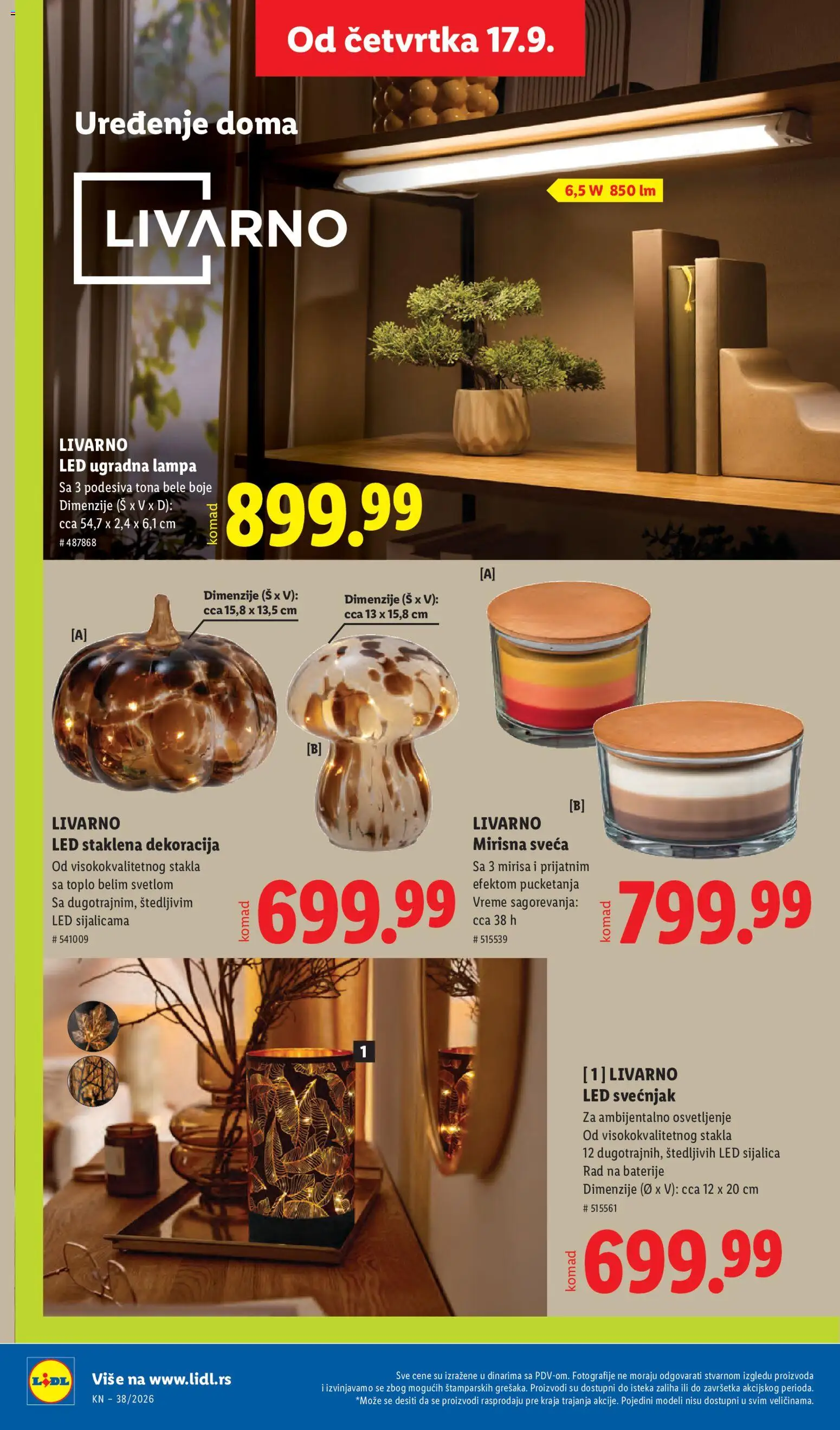 Lidl katalog - važi od 17.09.2026 | Strana: 68