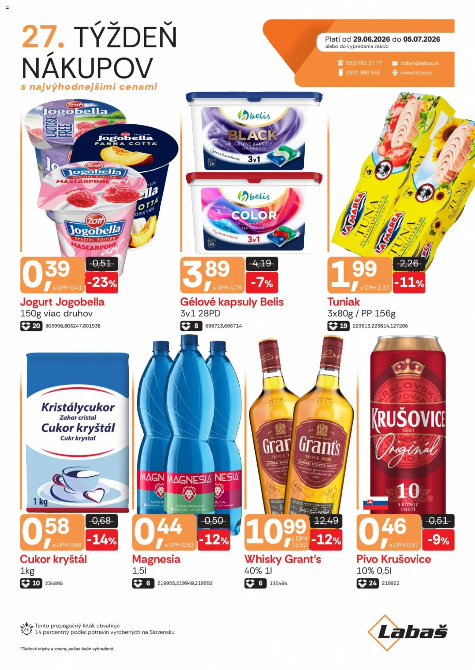 Nové Labaš akcie – leták je platný od 29.06.2026 | Strana: 1
