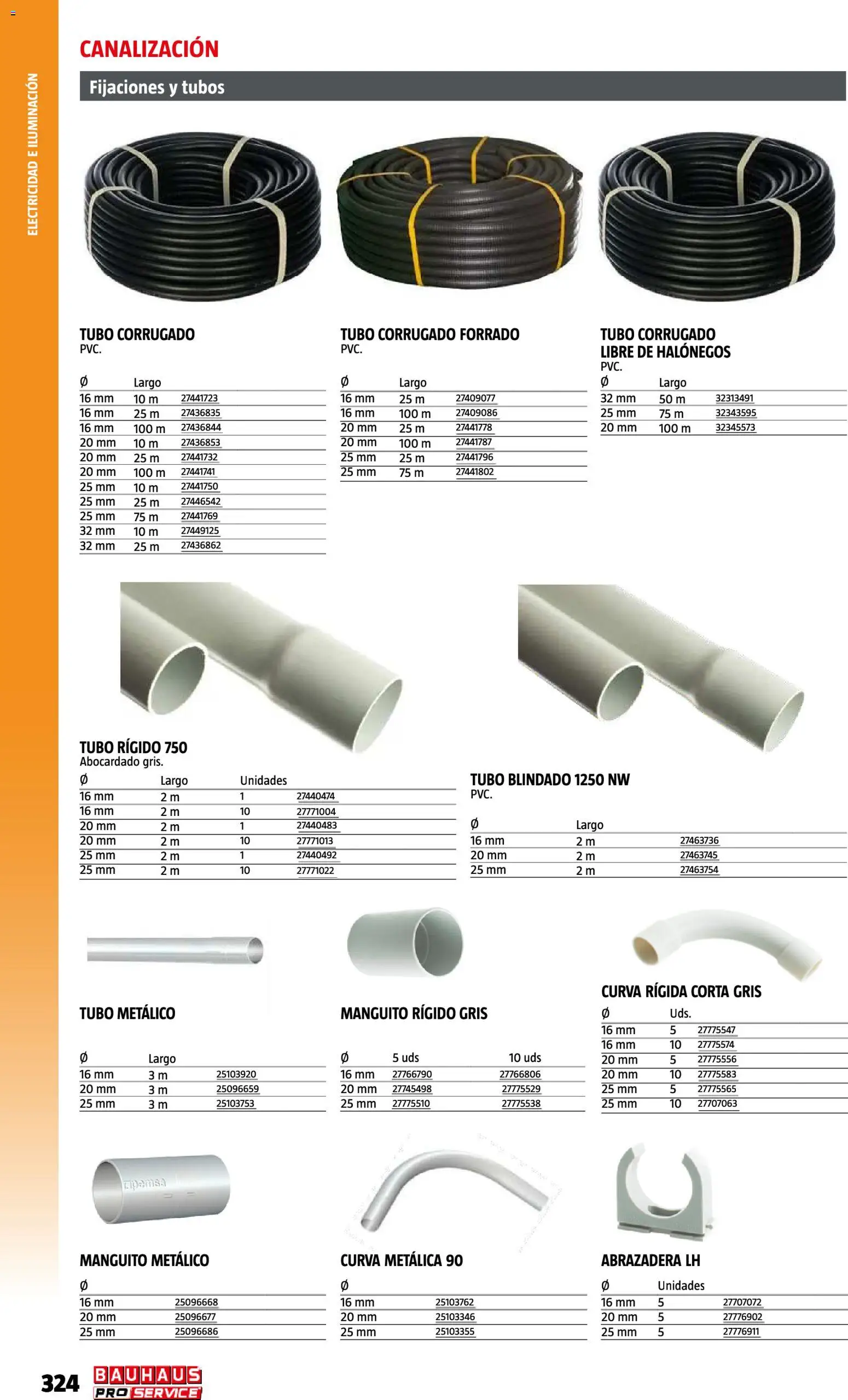 Bauhaus ProService │ válido desde el 11/05/2026 | Página: 324 | Productos: Iluminación