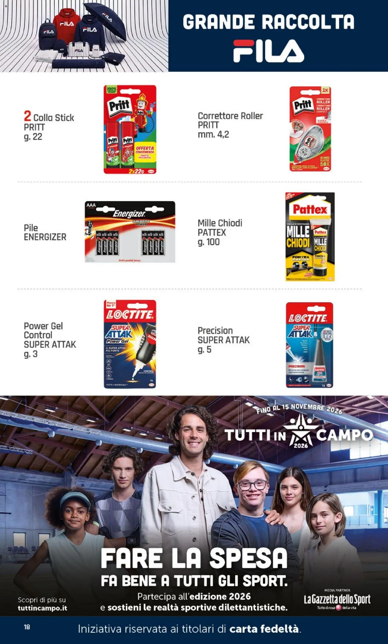 Volantino DOK del 07/09/2026 | Pagina: 18 | Prodotti: Pile, Colla, Chiodi, Correttore