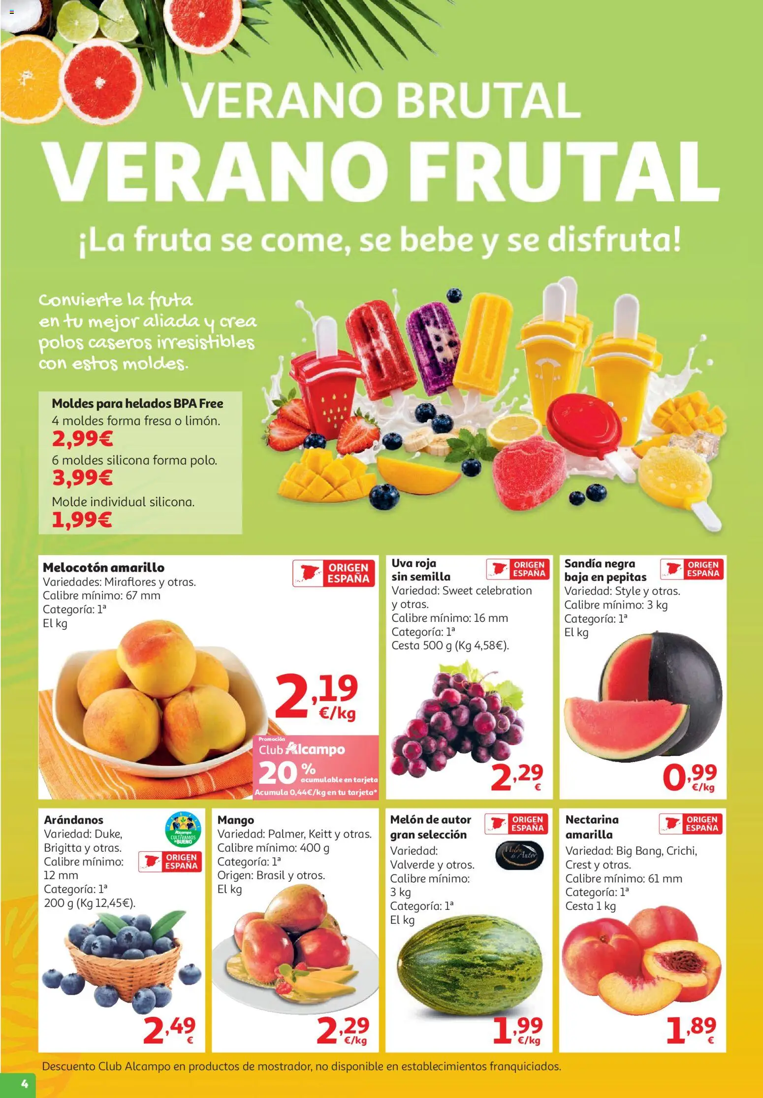 Alcampo HG Nacional Litoral │ válido desde el 15/07/2026 | Página: 4 | Productos: Φορτιστής, Ρούτερ, Melocotón amarillo, Cesta