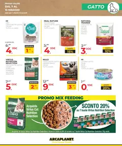 Anteprima del volantino Arcaplanet volantino valido a partire dal 07.05.2026 | Pagina: 7 | Prodotti: Paté, Pollo, Merluzzo, Crocchette gatto