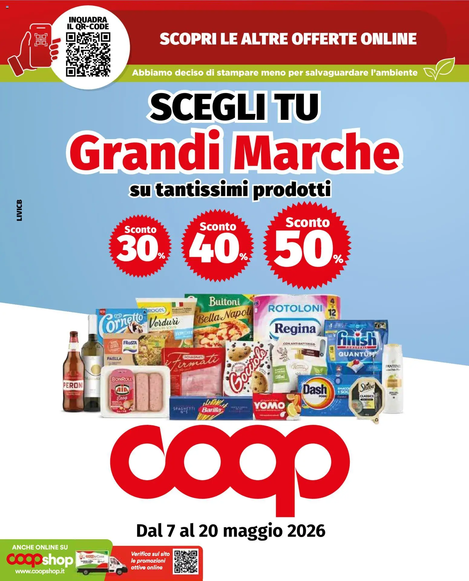 Volantino COOP del 07.05.2026 | Pagina: 1 | Prodotti: Cornetto, Paella