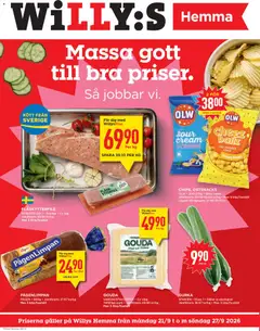 Willys erbjudanden Hemma - Förhandsvisning av reklamblad från butik Willys aktuell från 21/09/2026