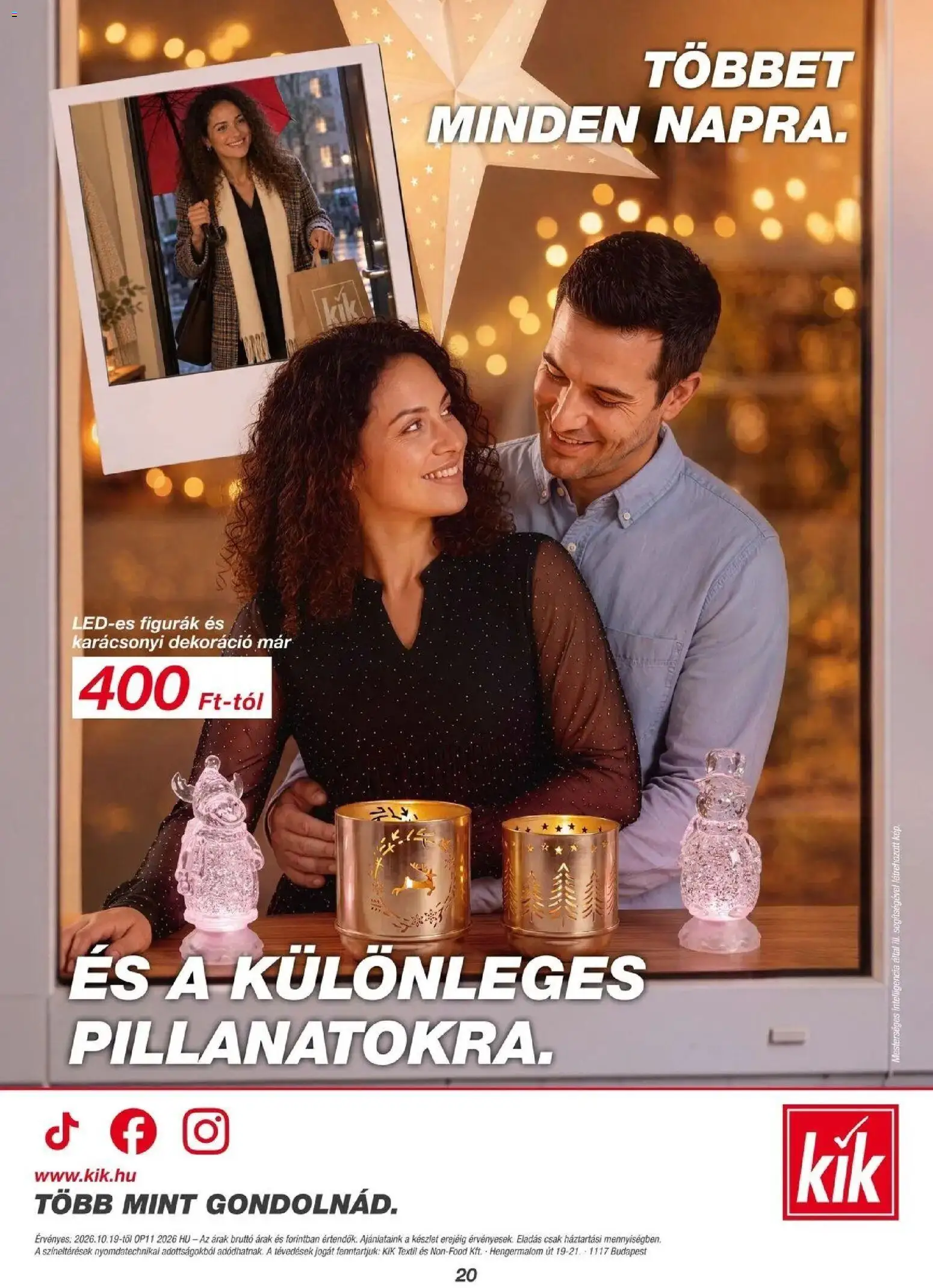 Kik aktuális akciós újság - 2026.10.16. -tól/töl > akció, lapozható szórólap 🛍️ | Oldal: 20 | Termékek: Figurák, Dekoráció