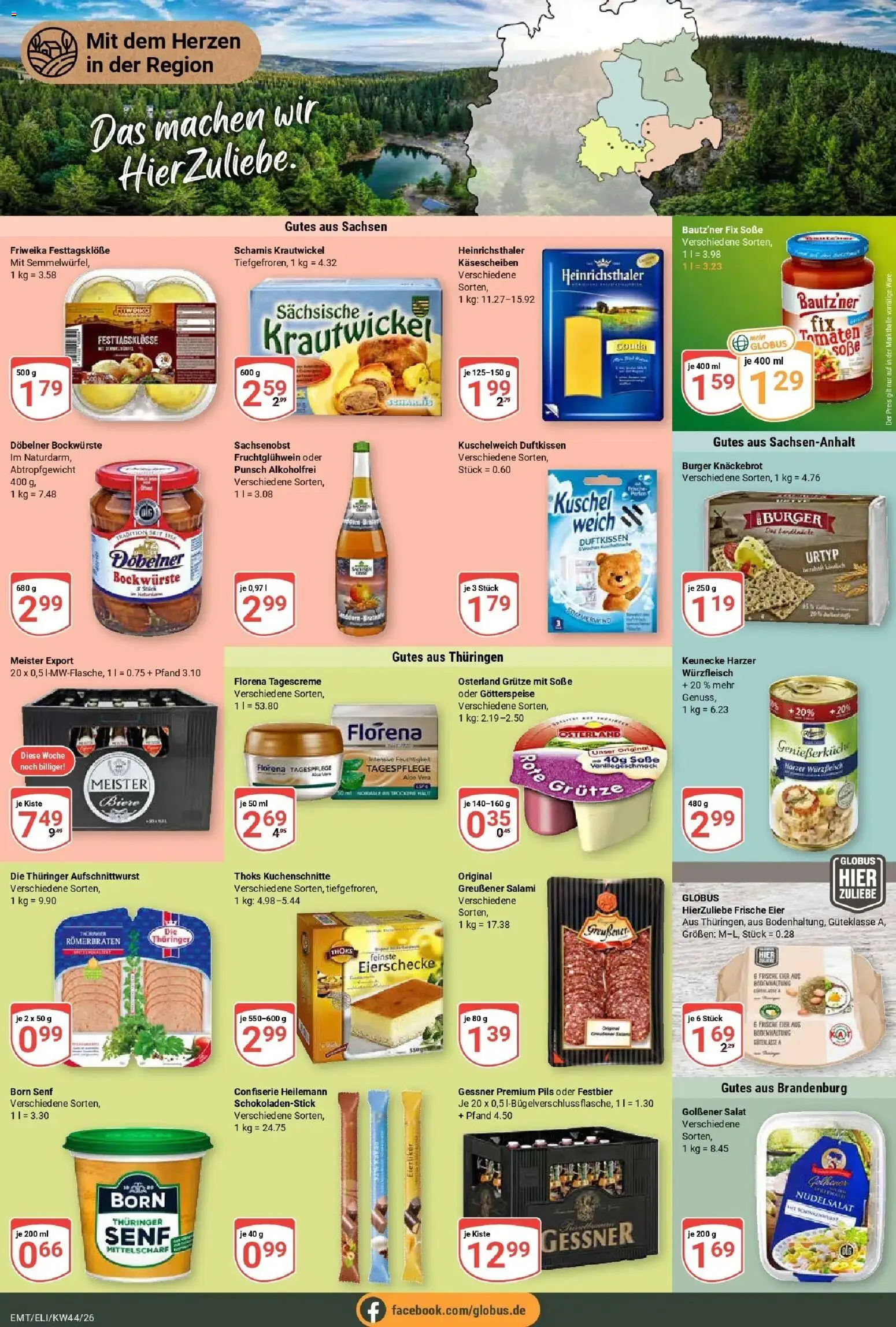 Globus Prospekt Erfurt-Linderbach (ab 26.10.2026) » Angebote online | Seite: 18 | Produkte: Eier, Salami, Fleisch, Tagescreme