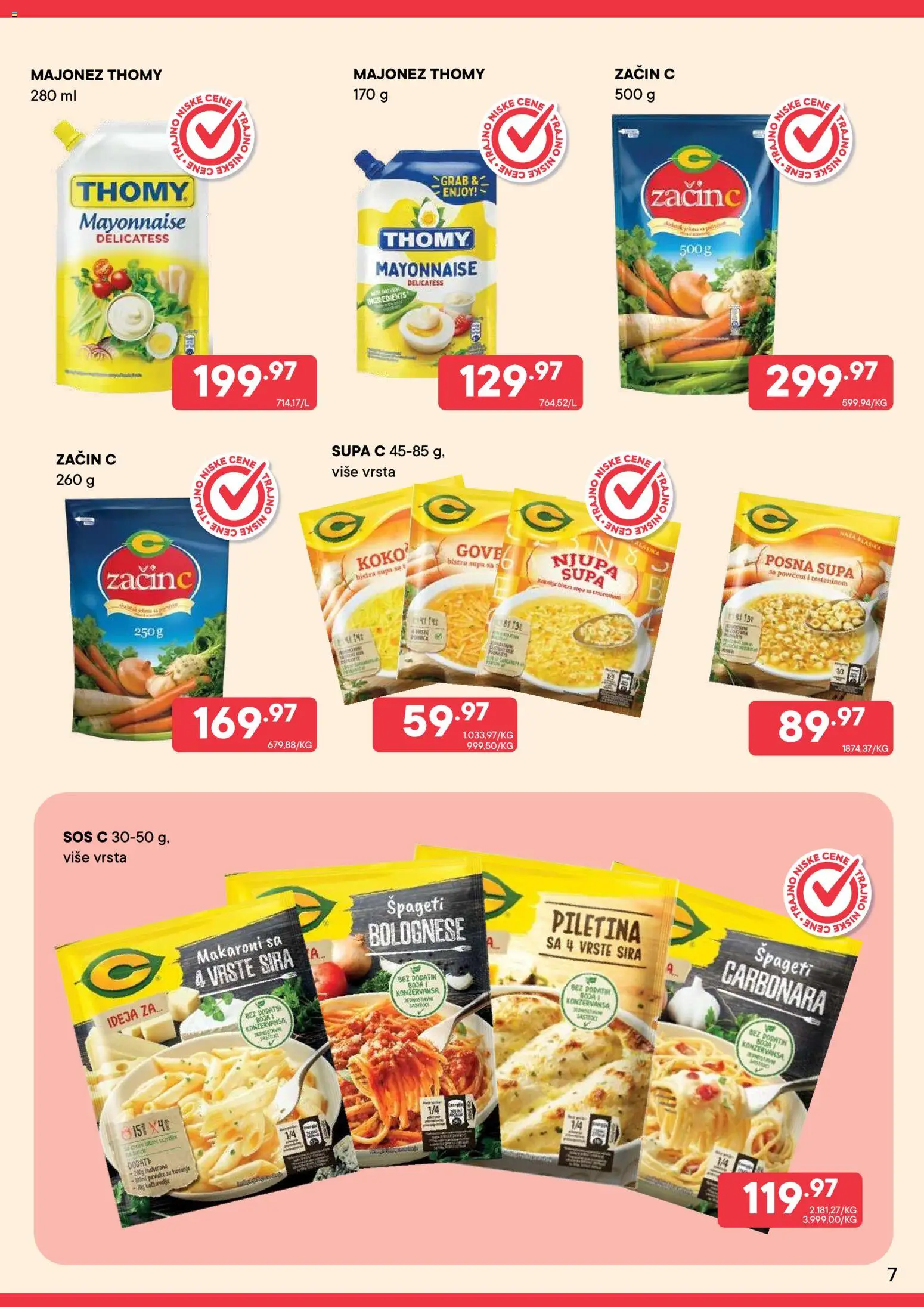PerSu katalog - važi od 25.10.2026 | Strana: 7 | Proizvode: Majonez, Špageti, Sos, Piletina