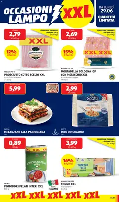 Anteprima del volantino POMODORI PELATI INTERI XXL, POMODORI PELATI INTERI XXL 800 g valido a partire dal 29/06/2026 | Pagina: 13