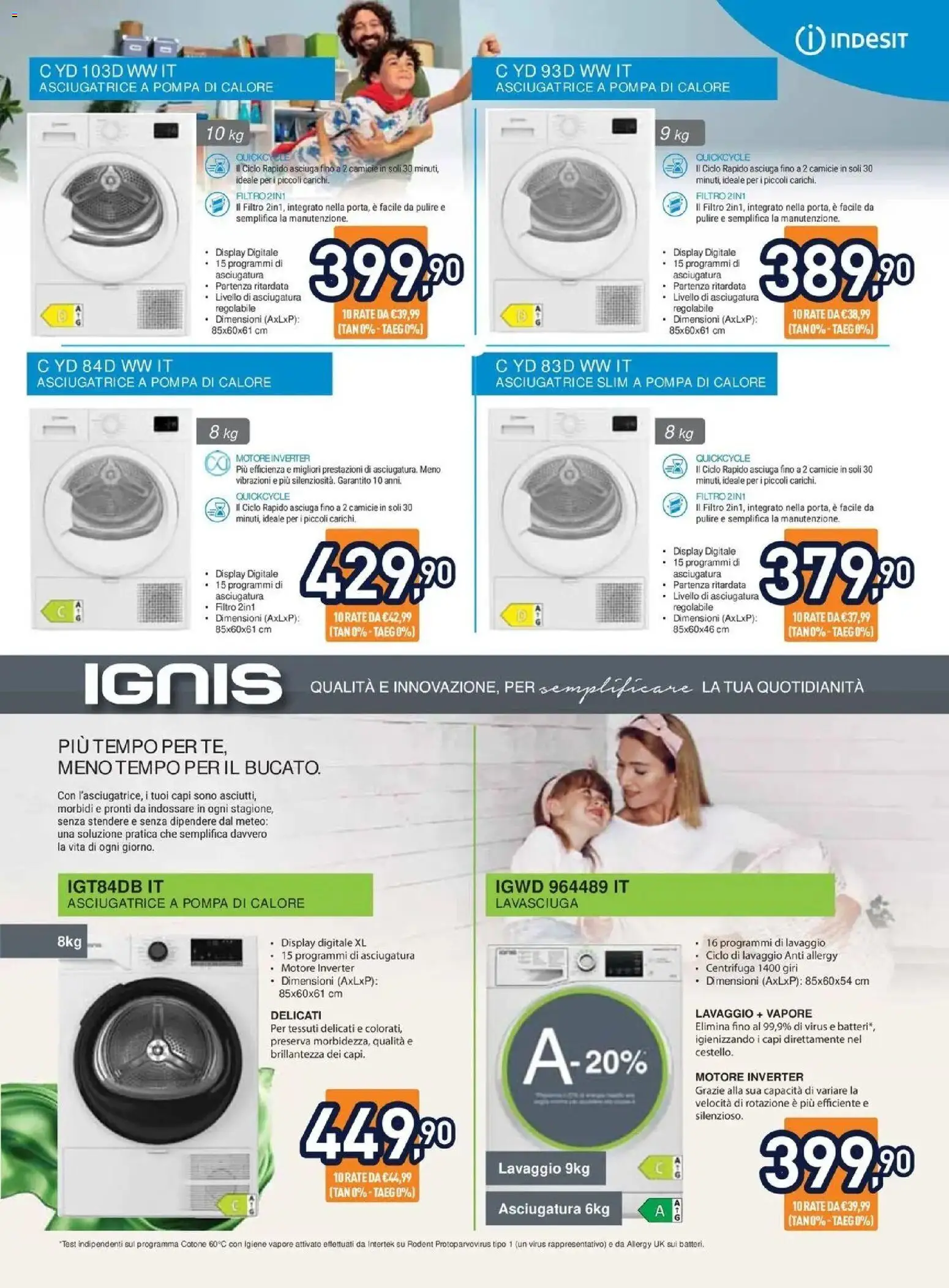 Nuovo Unieuro volantino Speciale Asciugatura da Unieuro! dal 16/10/2026 > offerte anteprima 🛍️ | Pagina: 9 | Prodotti: Lavasciuga, Centrifuga, Asciugatrice