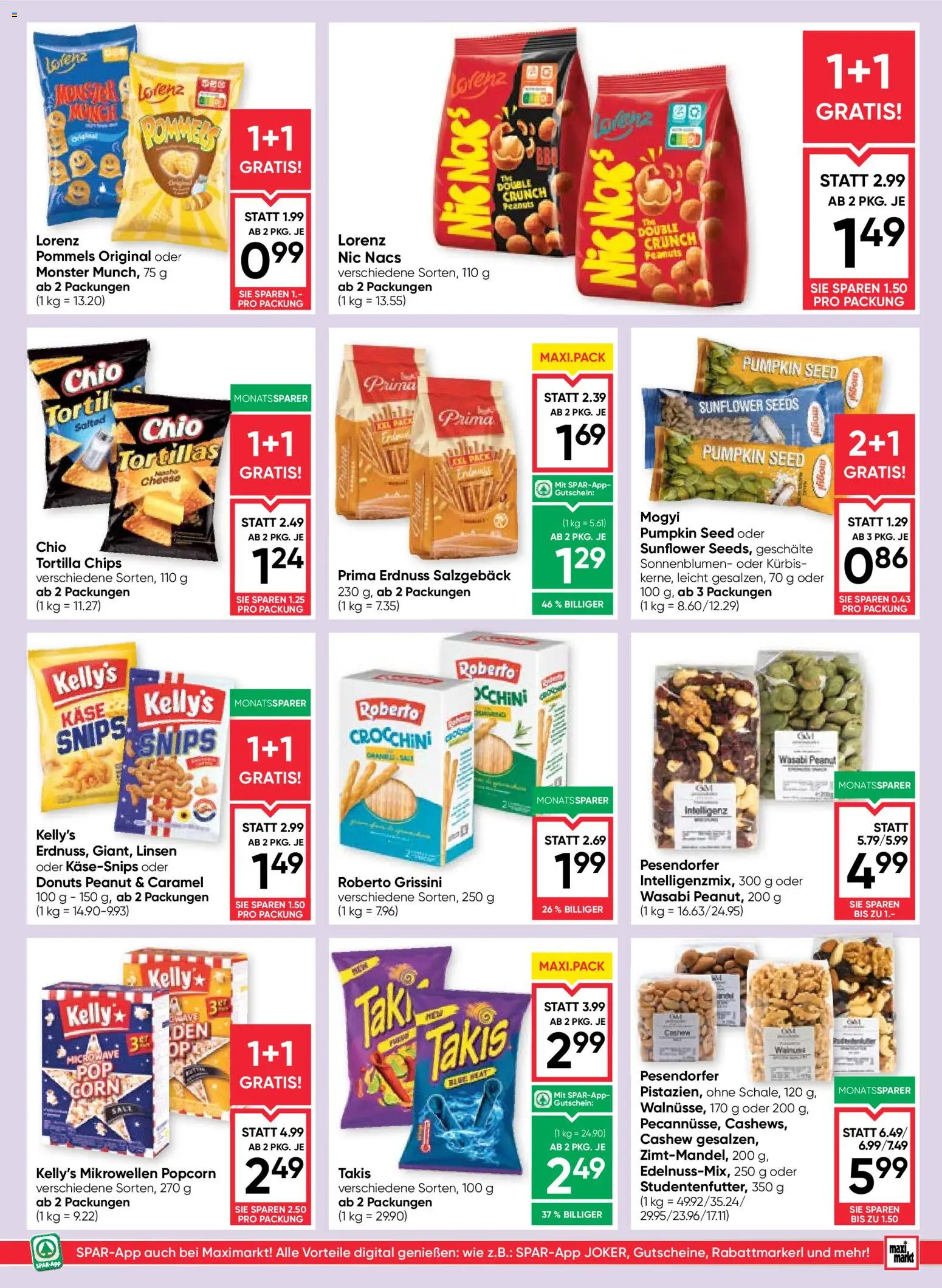Maximarkt Flugblatt gültig ab 25.06.2026 | Seite: 11 | Produkte: Chips, Kürbis, Käse
