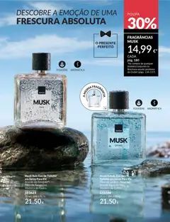 Pré-visualização Musk Rain Eau de Toilette em Spray Para Ele, Acorde de Geogaia™. Óleo de Tangerina. Madeira de Cedro. válido de 01.06.2026 | Página: 180