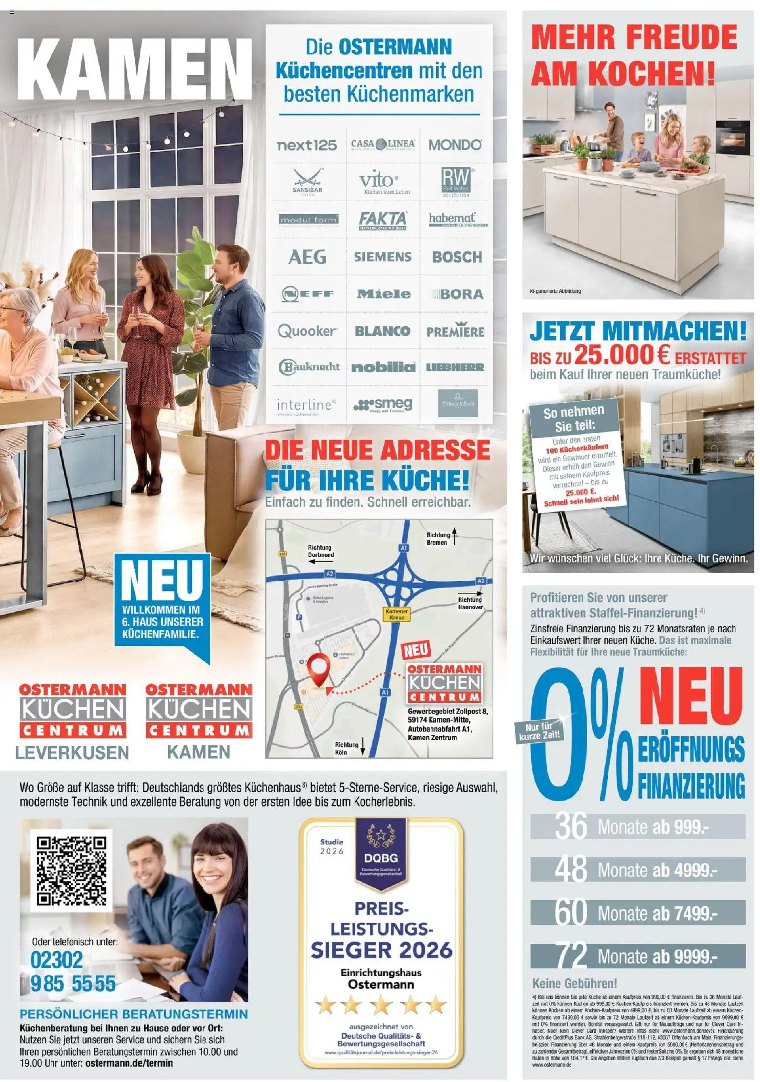 Ostermann Neueröffnung Kamen – gültig ab 02.10.2026 | Seite: 3 | Produkte: Miele, Liebherr, Siemens, Küche