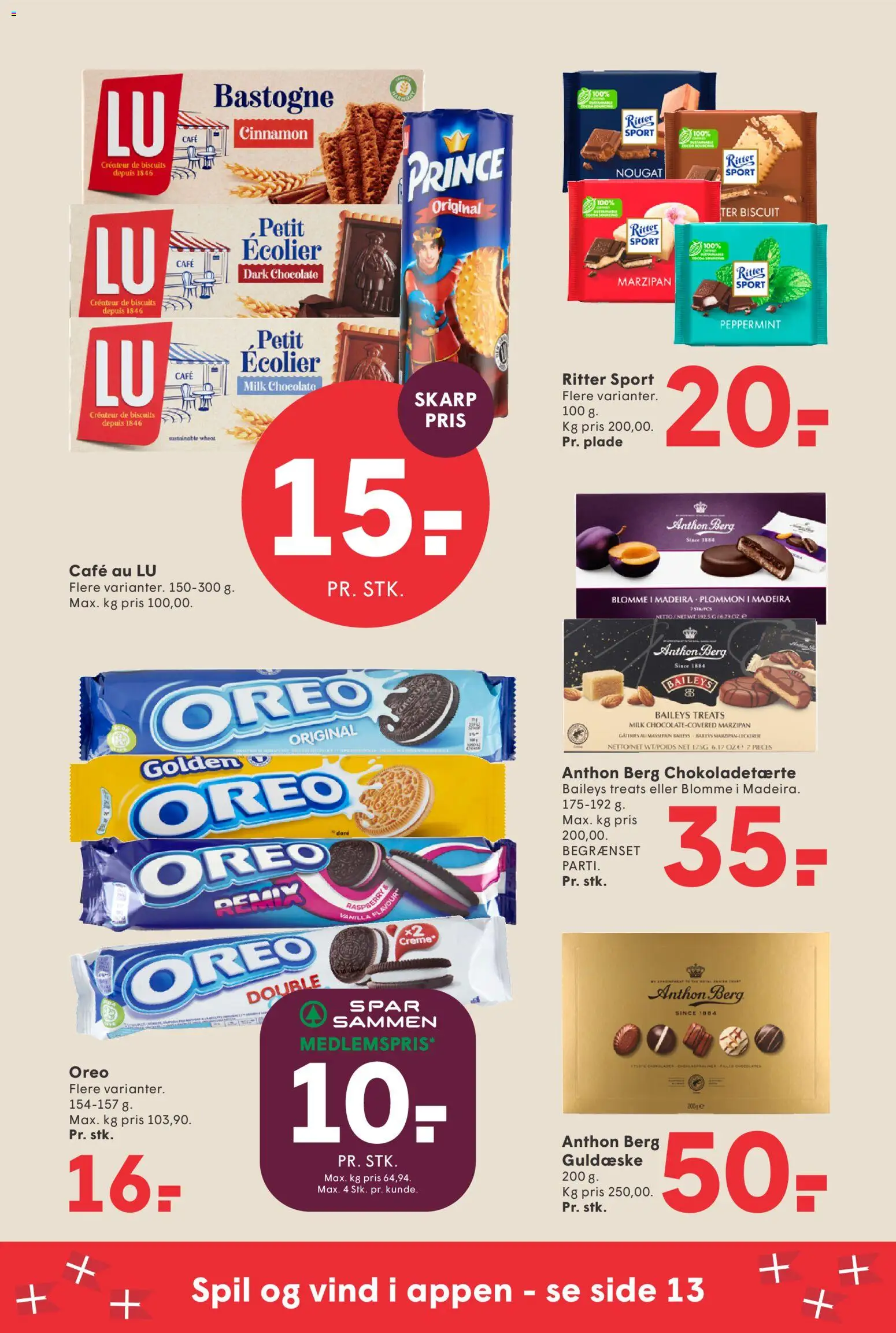 Spar tilbudsavis – gyldig fra 18/09/2026 | Side: 26 | Produkter: Baileys, Nougat, Spil, Oreo
