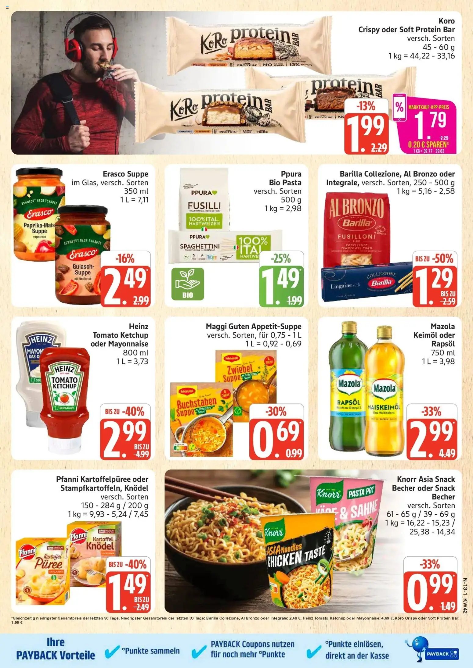Marktkauf Prospekt Cuxhaven (ab 12.10.2026) » Angebote online | Seite: 13 | Produkte: Barilla, Rapsöl, Erasco, Ketchup