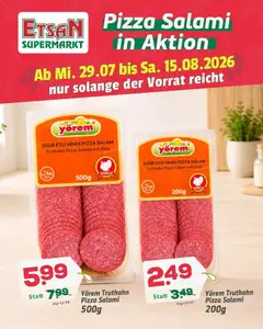 ETSAN Pizza Salami in Aktion ab 29.07.2026 gültig