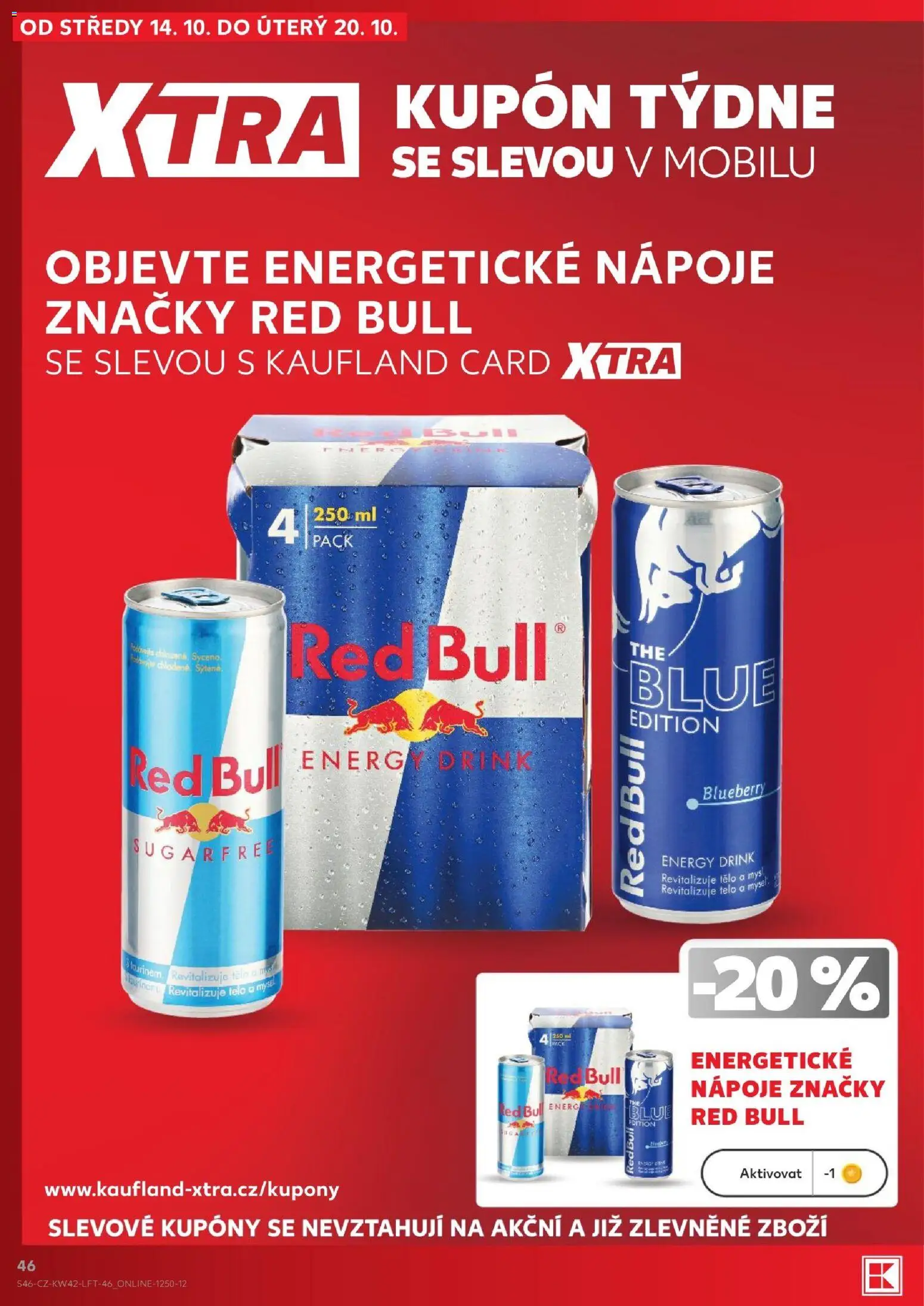 Kaufland leták - Kolín od 14.10.2026 | Strana: 46 | Produkty: Med, Myš, Nápoje, Energy drink