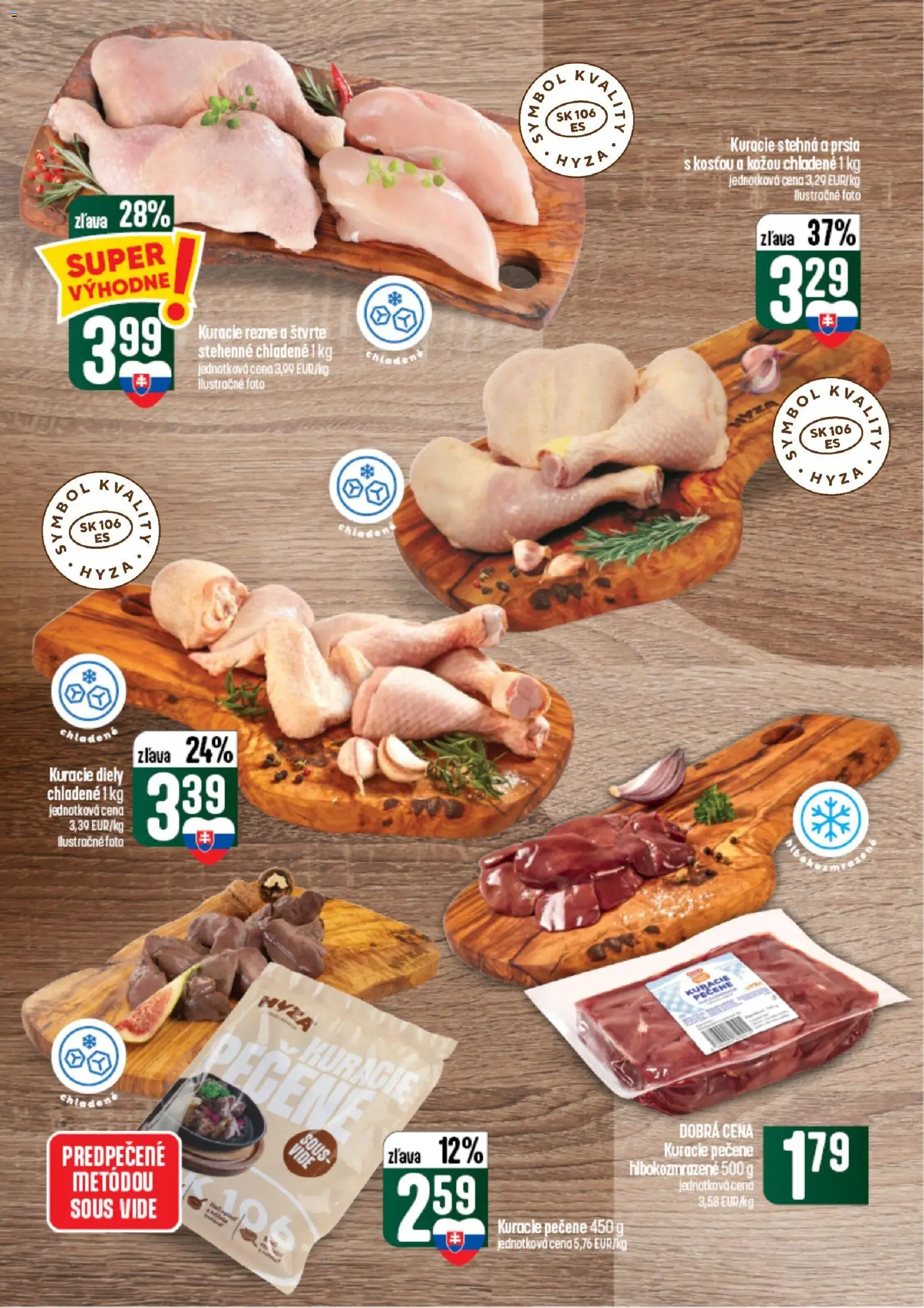 Nové COOP Jednota akcie – leták je platný od 24.09.2026 | Strana: 10 | Produkty: Kuracie rezne, Kuracie stehná, Stehná, Rezne