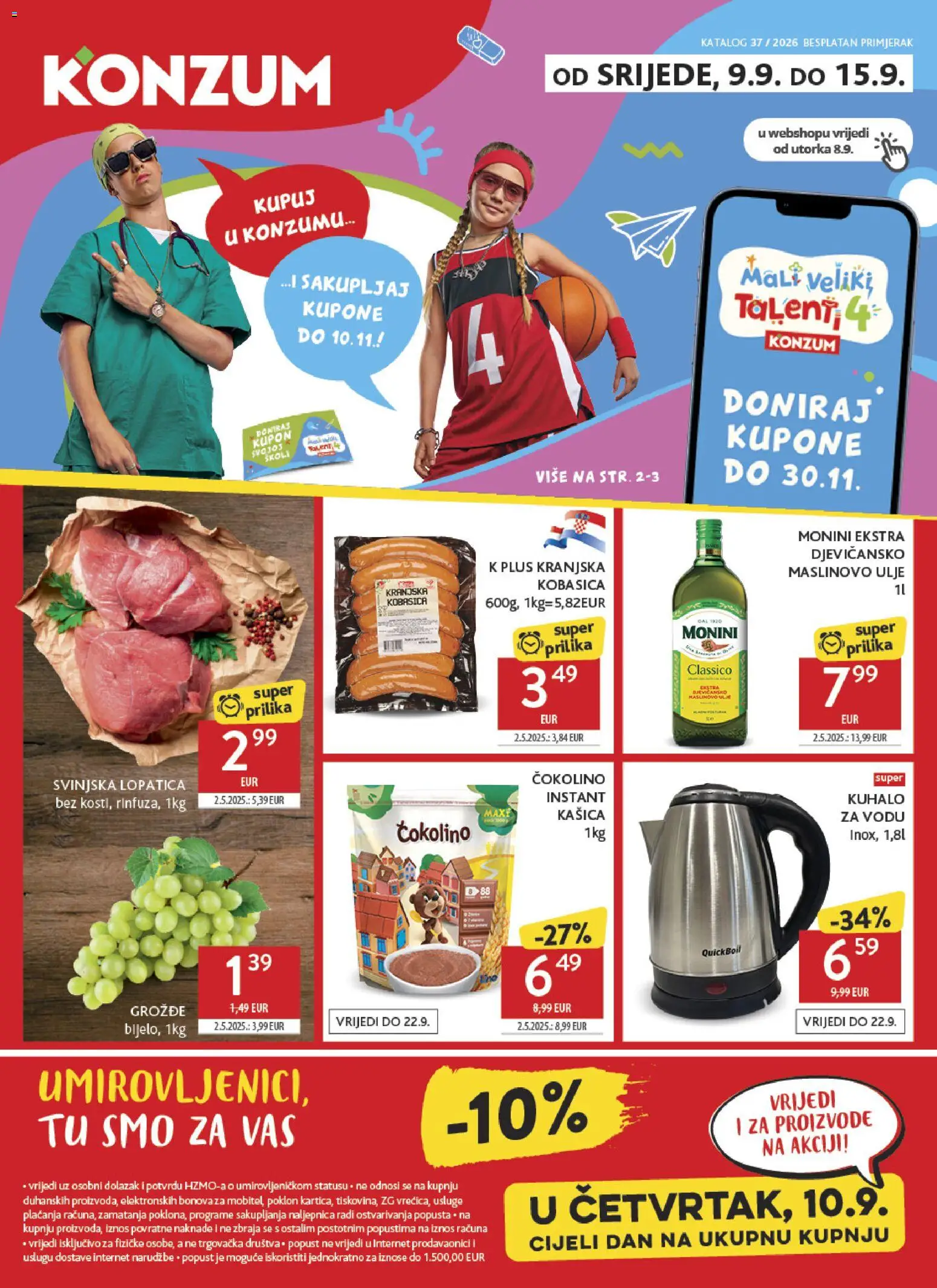 Konzum katalog | vrijedi od 09.09.2026 | Stranica: 1