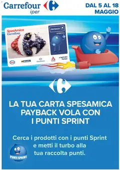 Anteprima del volantino Carrefour volantino Iper - Punti Sprint Payback valido a partire dal 05.05.2026