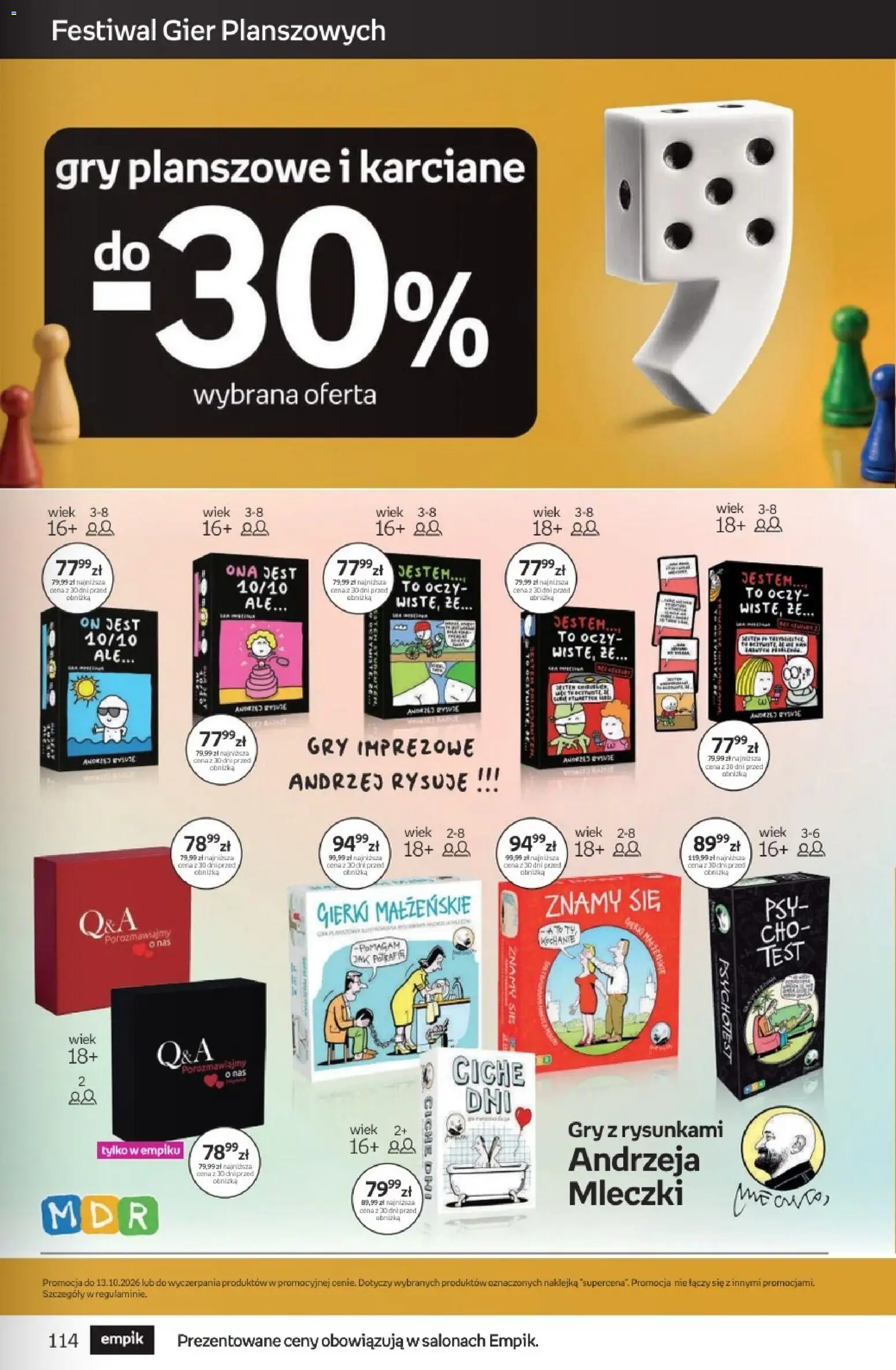 Empik promocje - Tom kultury Zabawki od 23.09.2026 | Strona: 23 | Produkty: Gry planszowe, Gry