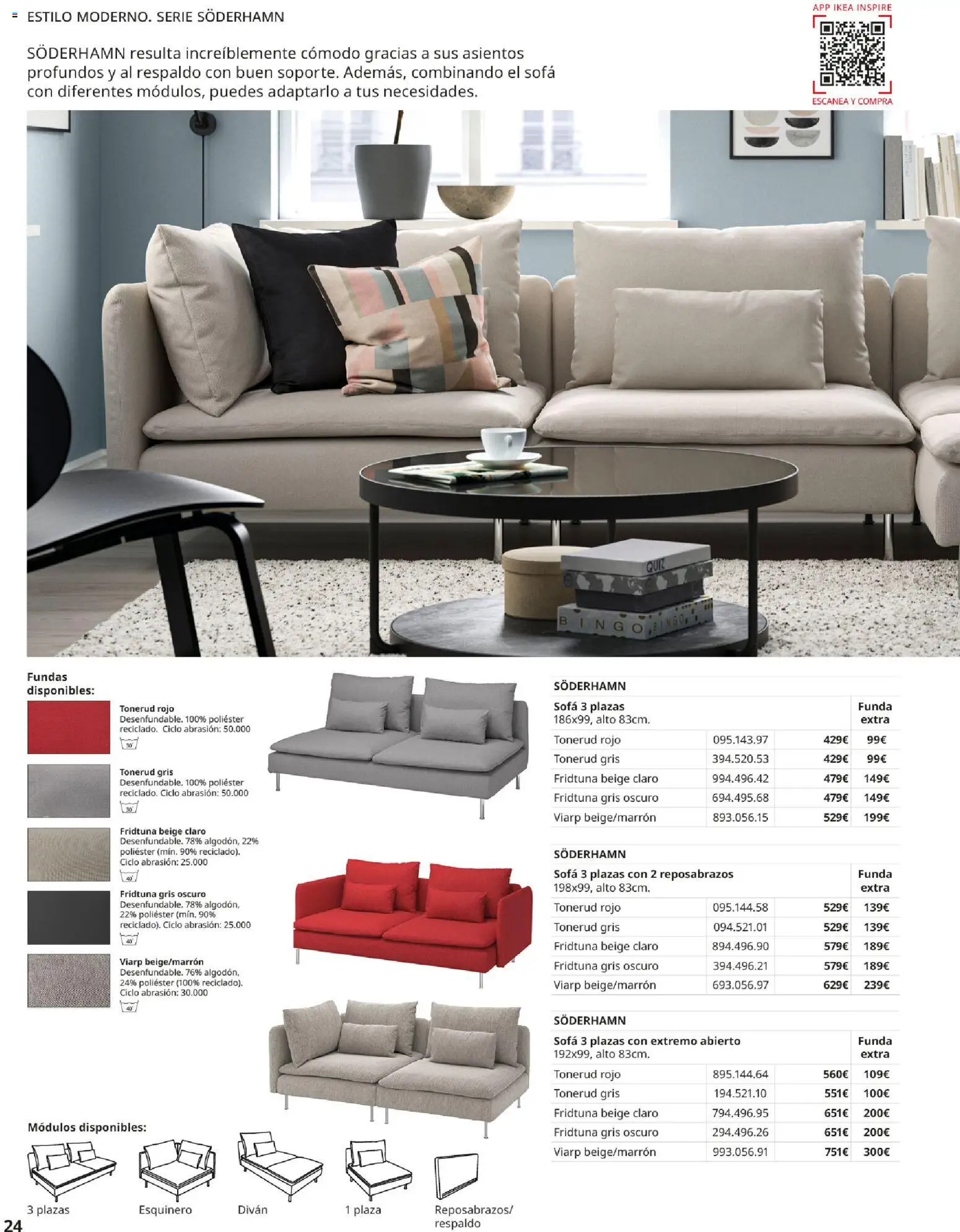 Catálogo IKEA Sofás │ válido desde el 07.05.2026 | Página: 24 | Productos: Funda, Sofá