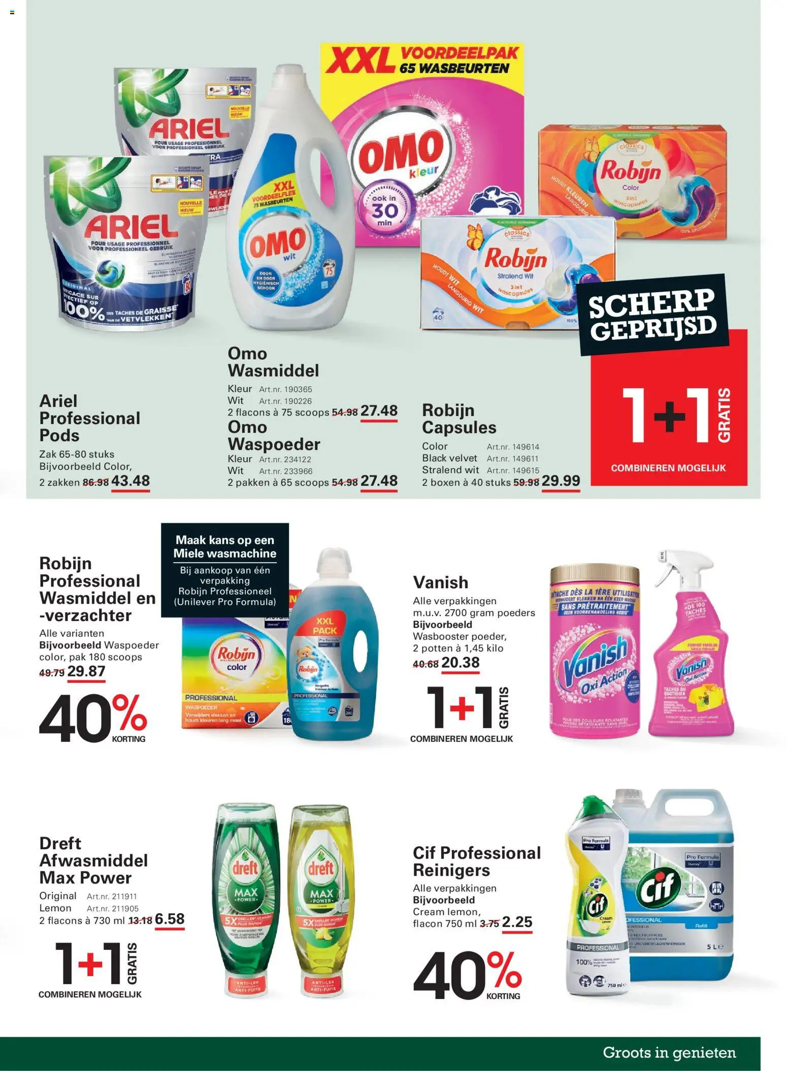{H1} | Pagina: 11 | Producten: Zak, Wascapsules, Capsules, Robijn
