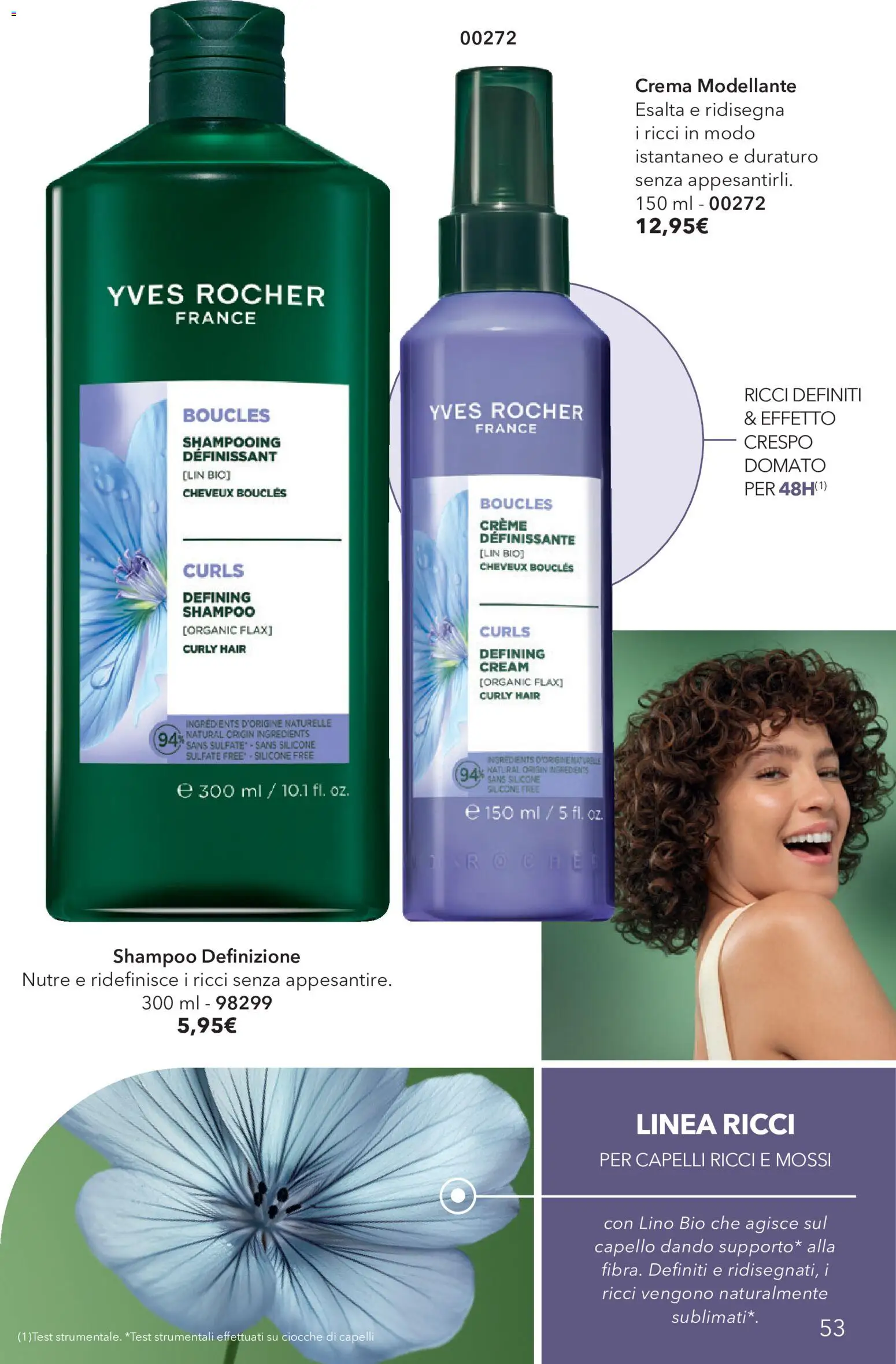 Volantino Yves Rocher del 20/10/2026 | Pagina: 53 | Prodotti: Shampoo, Crema, Silicone