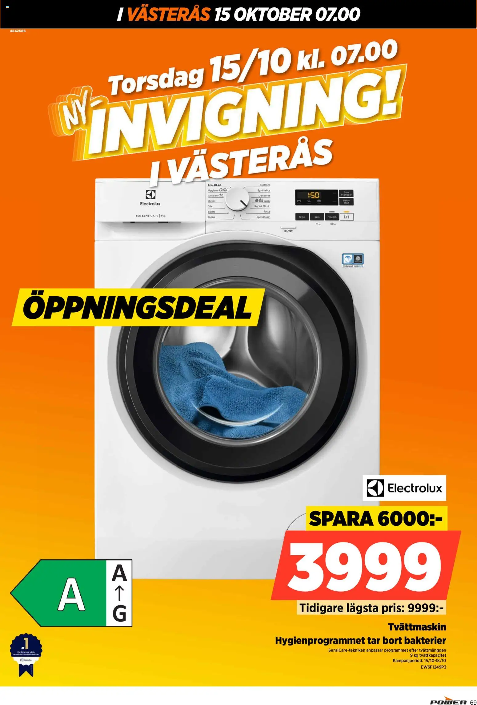 Power reklamblad aktuell från 15/10/2026 | Sida: 69 | Produkter: Jeans, Tvättmaskin