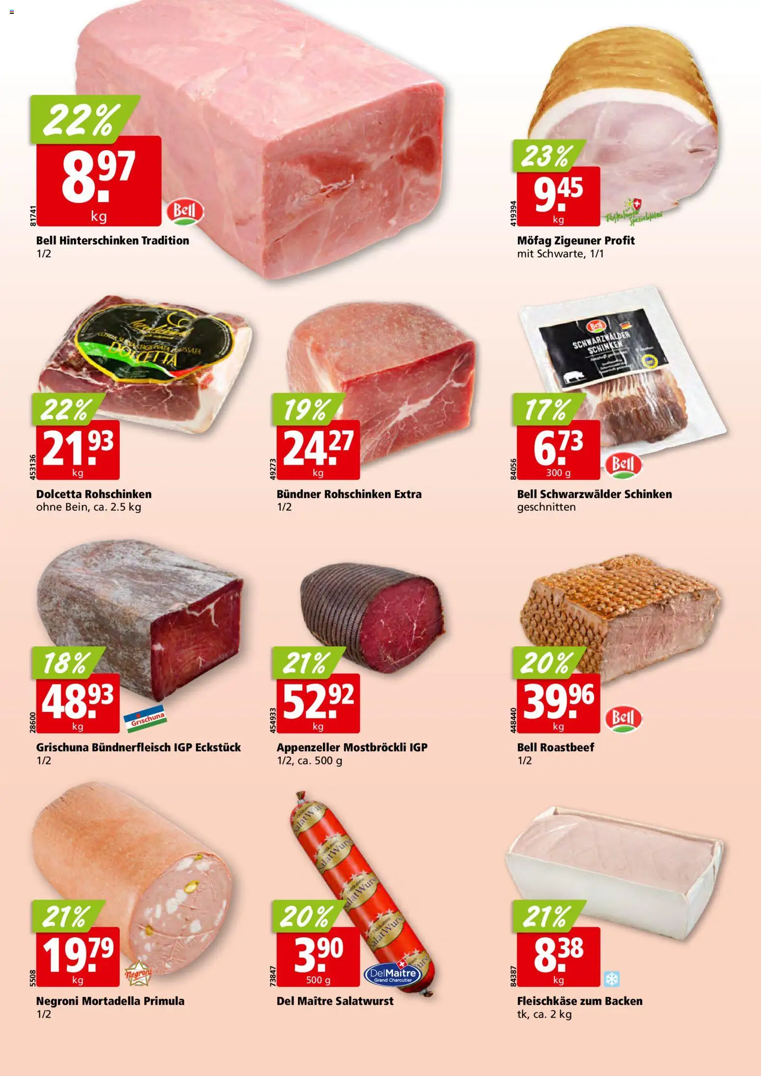 Aligro aktionen Schlieren, Gossau SG, Frauenfeld, Rapperswil-Jona, Sargans, Bern – gültig ab 29.06.2026 | Seite: 10 | Produkte: Schinken, Tabasco Sauce