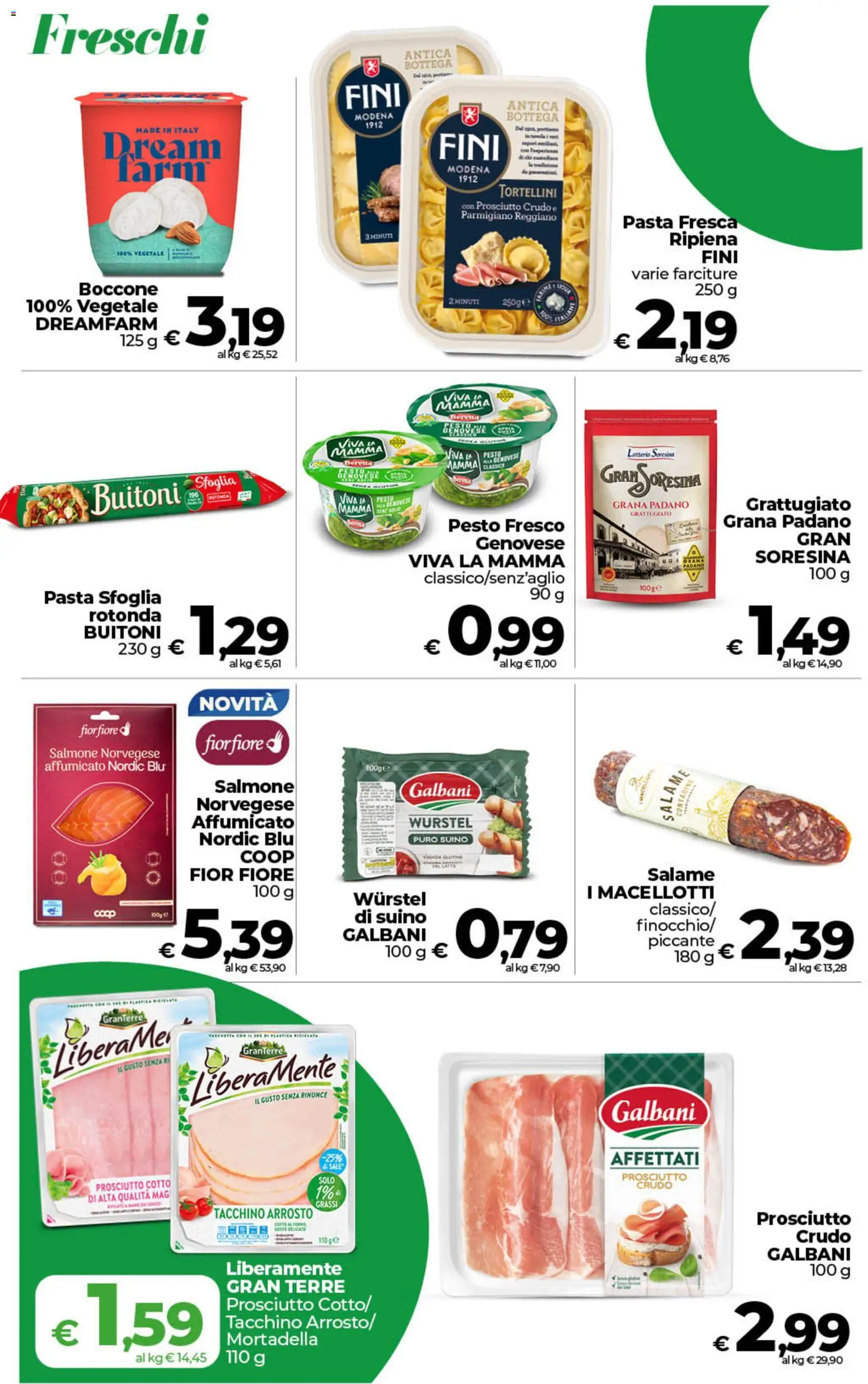 Volantino COOP del 10/07/2026 | Pagina: 6 | Prodotti: Arrosto, Suino, Tacchino, Parmigiano reggiano