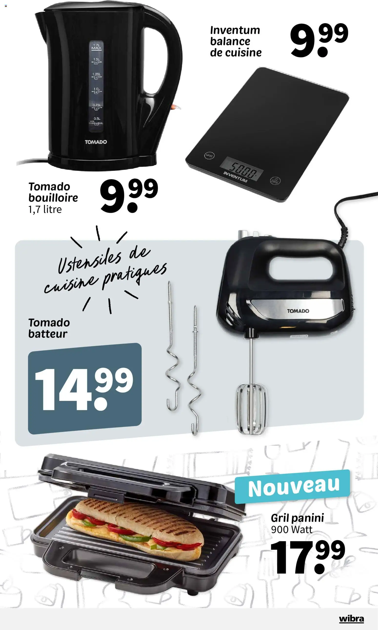 {H1} | Page: 16 | Produits: Panini, Batteur, Gril, Balance de cuisine